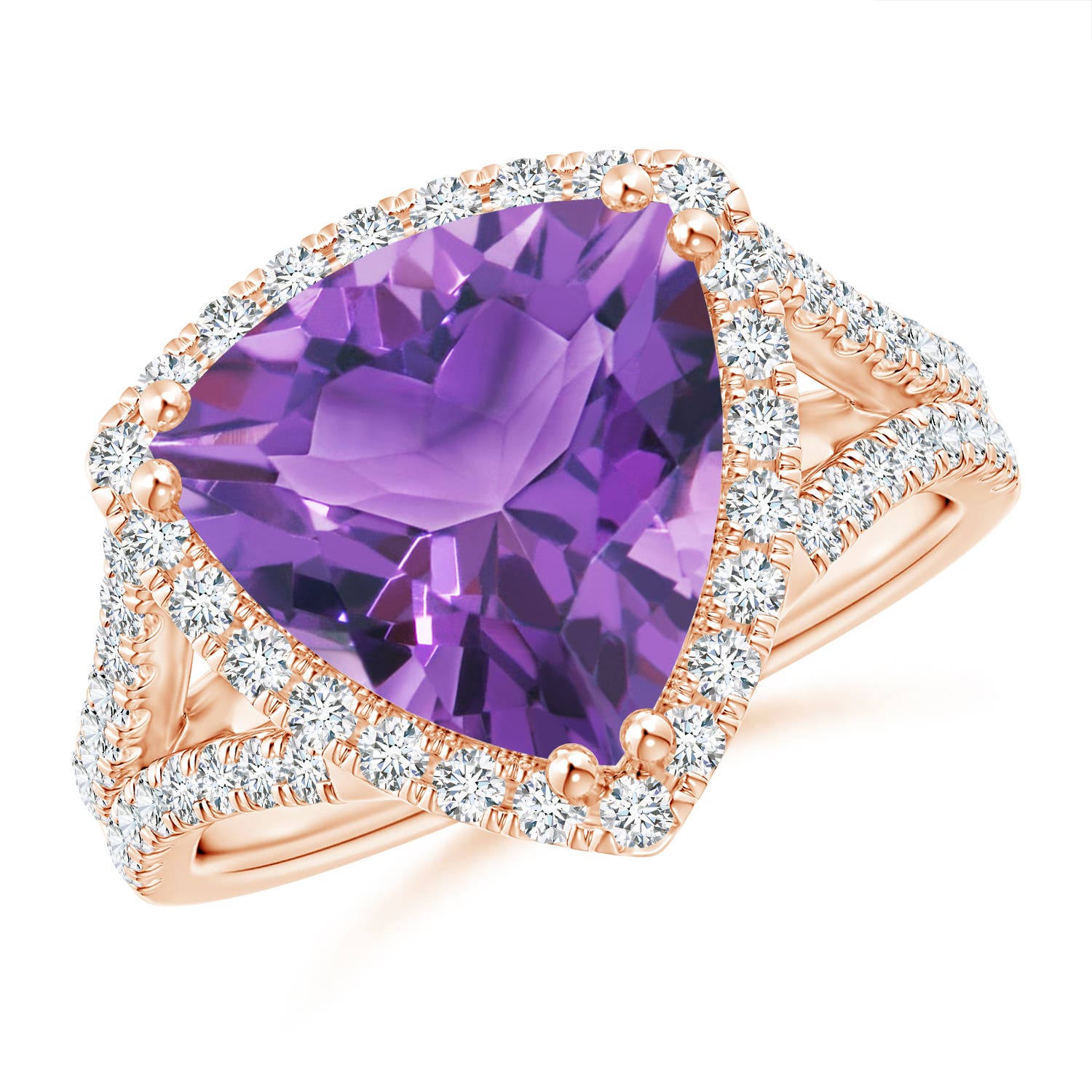 AA - Amethyst / 4.47 CT / 14 KT Rose Gold