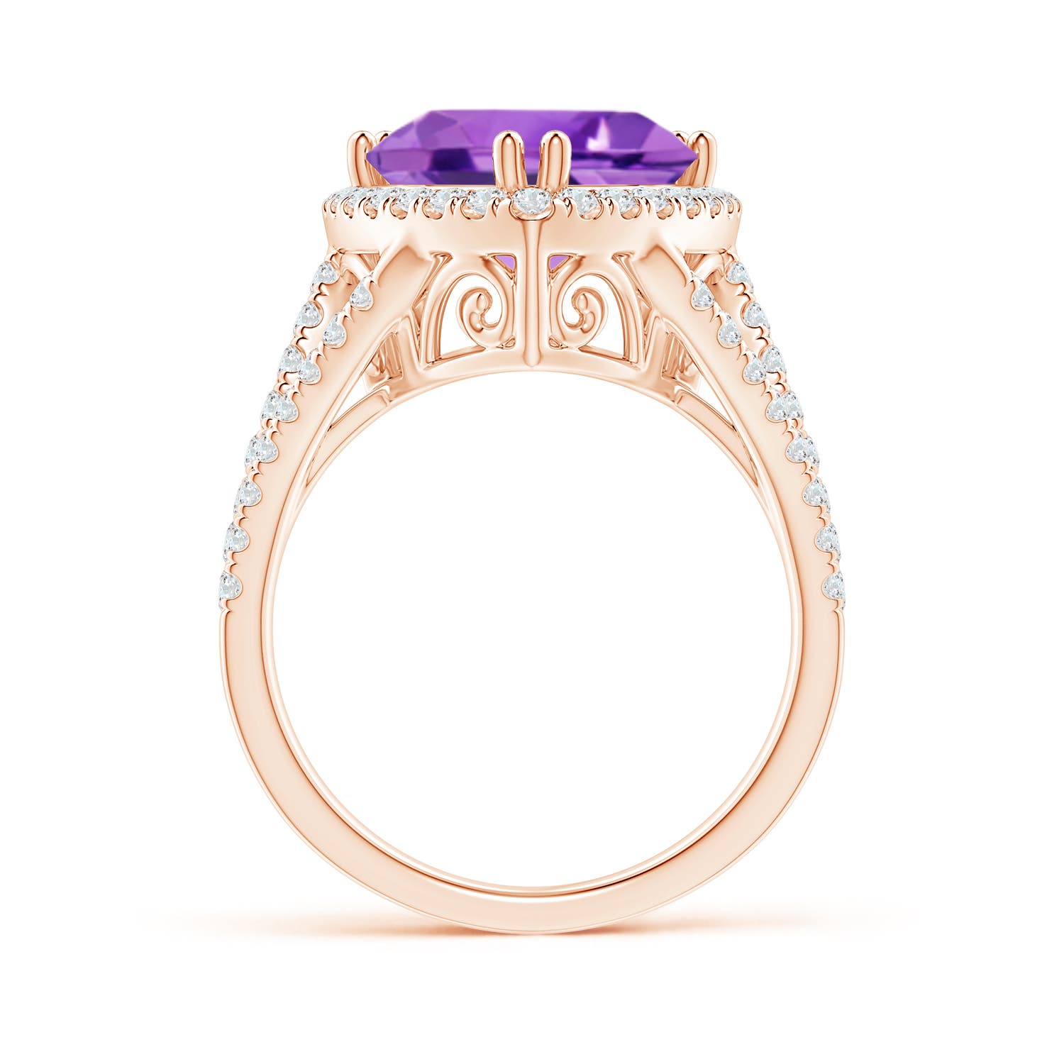 AA - Amethyst / 4.47 CT / 14 KT Rose Gold