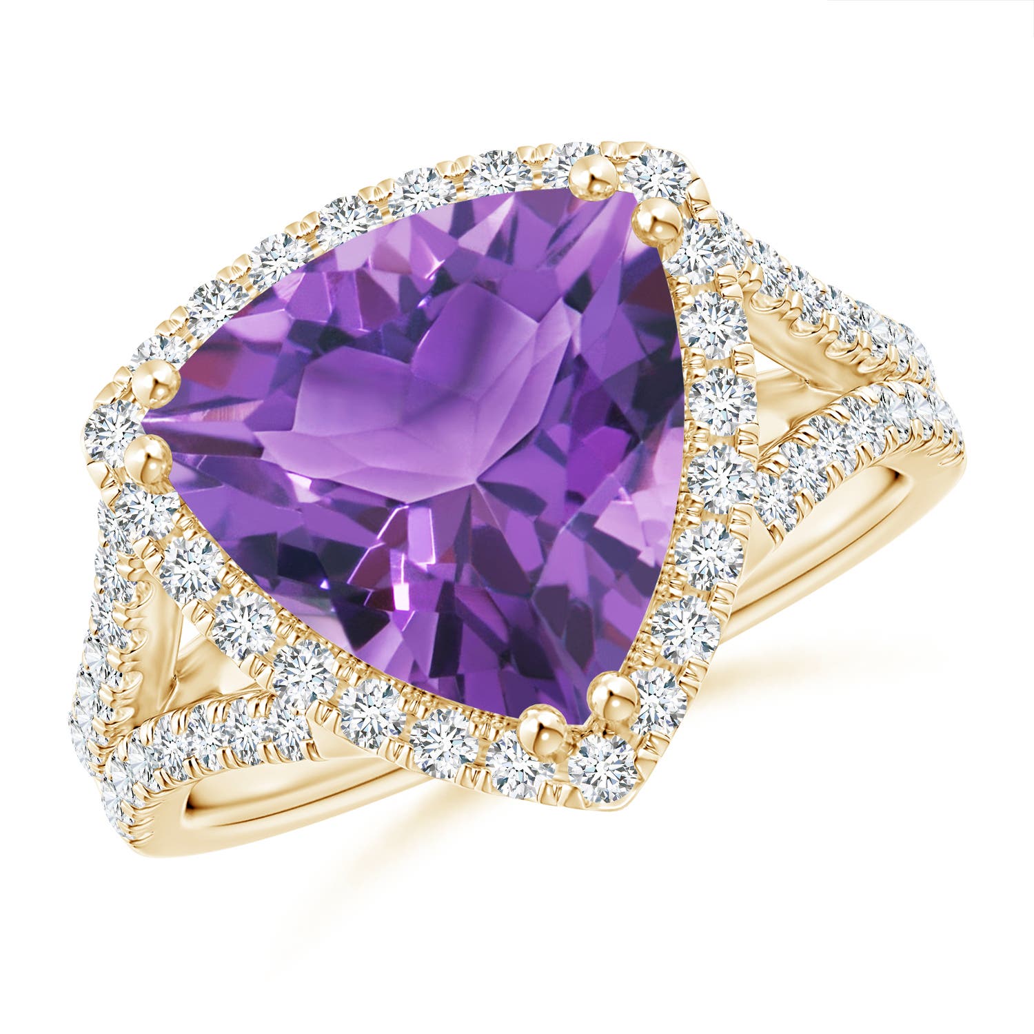 AA - Amethyst / 4.47 CT / 14 KT Yellow Gold