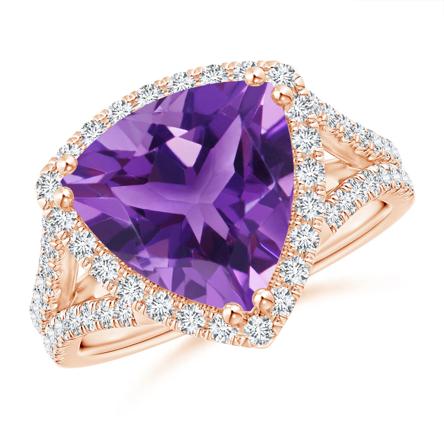 AAA - Amethyst / 4.47 CT / 14 KT Rose Gold