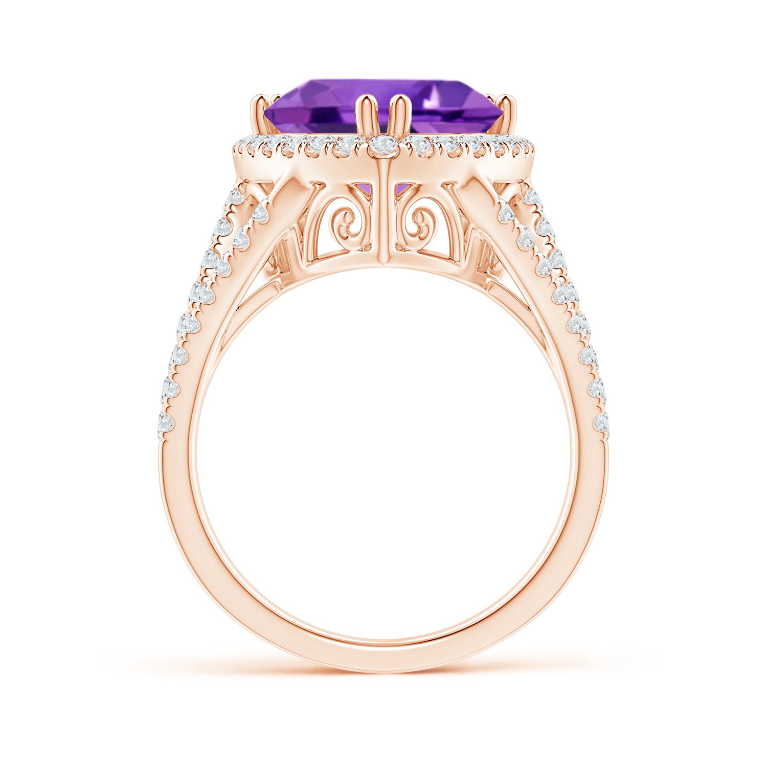 AAA - Amethyst / 4.47 CT / 14 KT Rose Gold