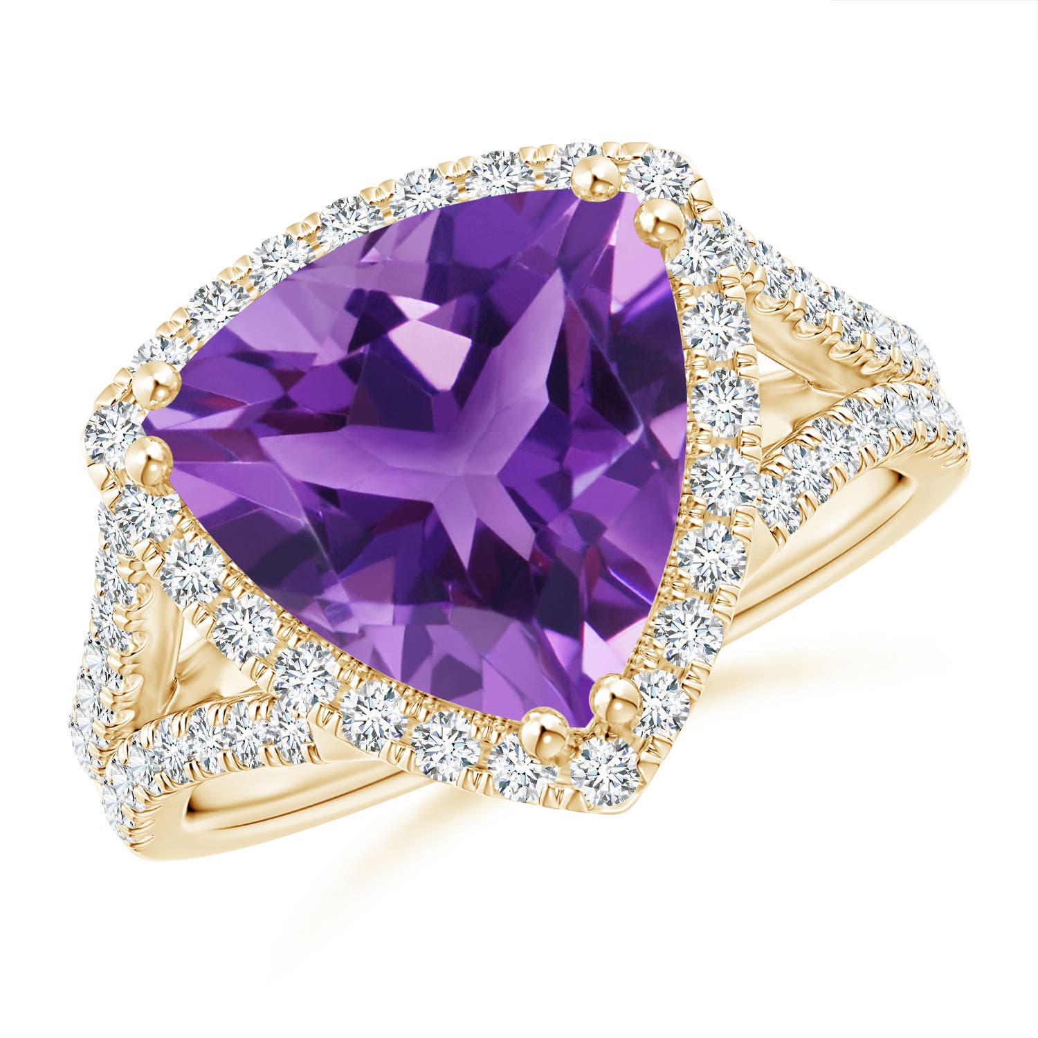 AAA - Amethyst / 4.47 CT / 14 KT Yellow Gold