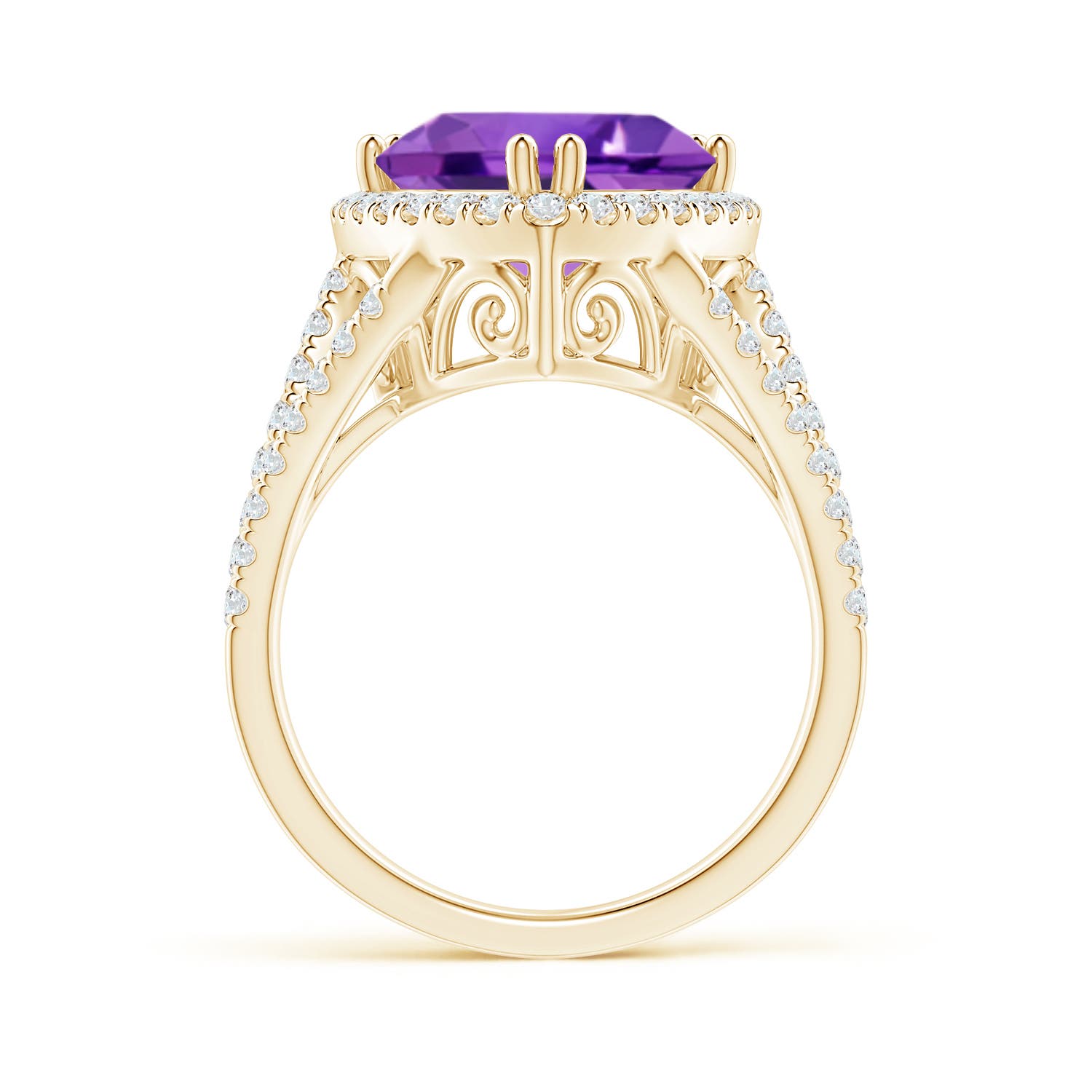 AAA - Amethyst / 4.47 CT / 14 KT Yellow Gold