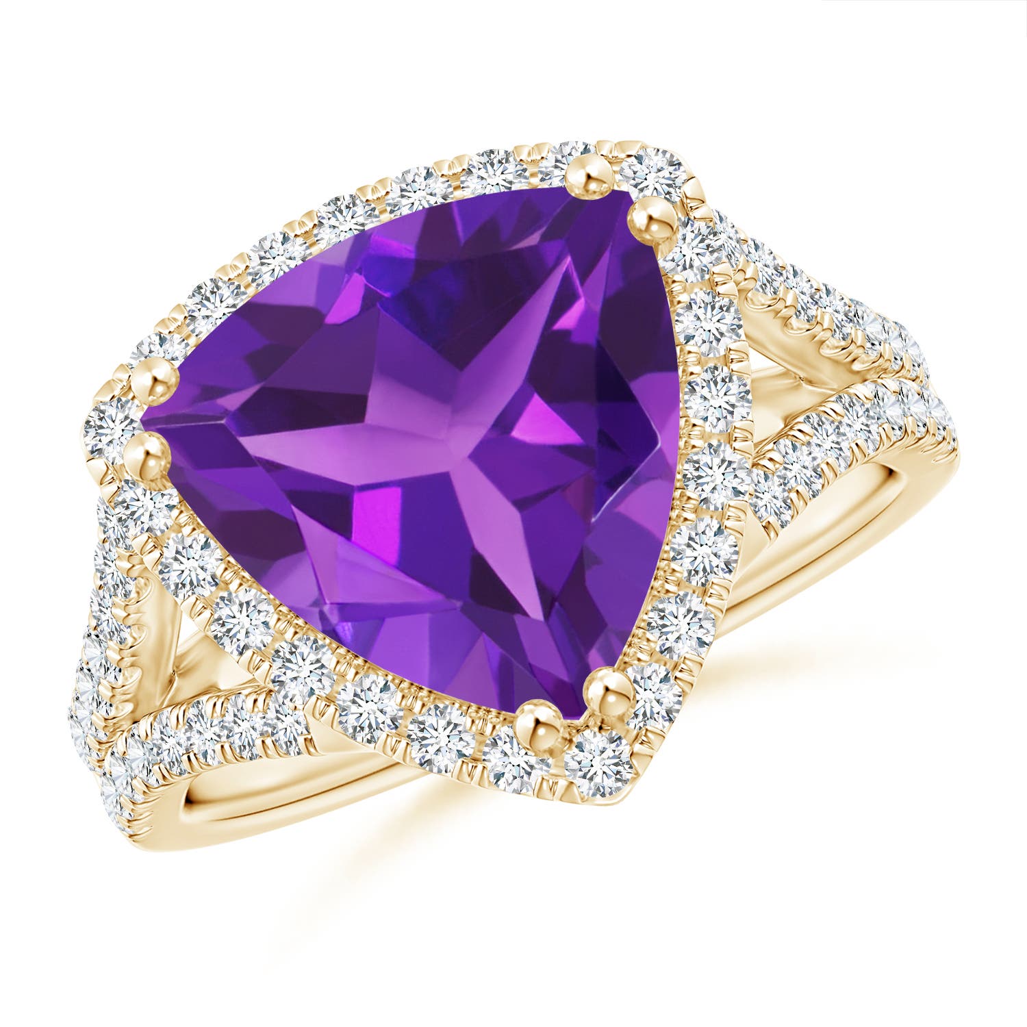 AAAA - Amethyst / 4.47 CT / 14 KT Yellow Gold