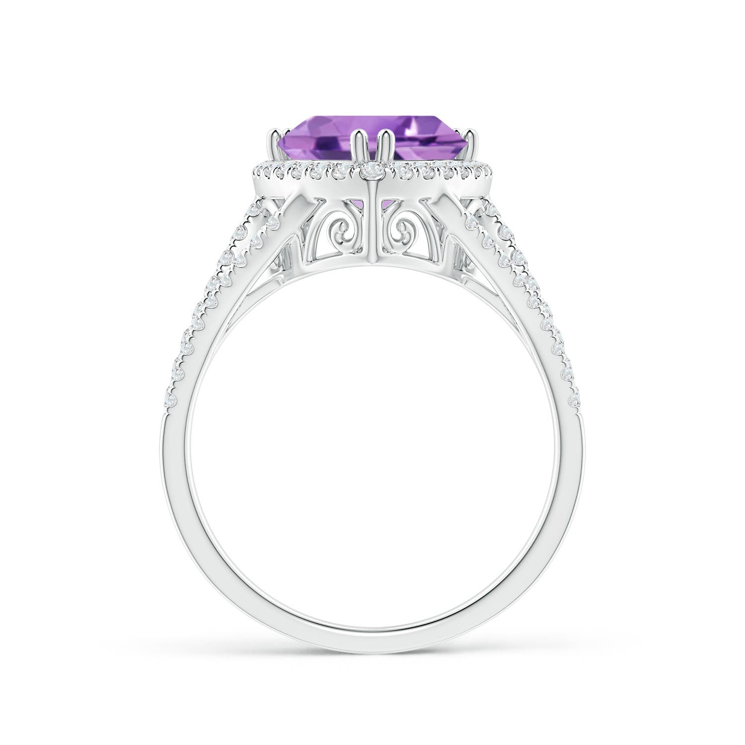 A - Amethyst / 2.64 CT / 14 KT White Gold