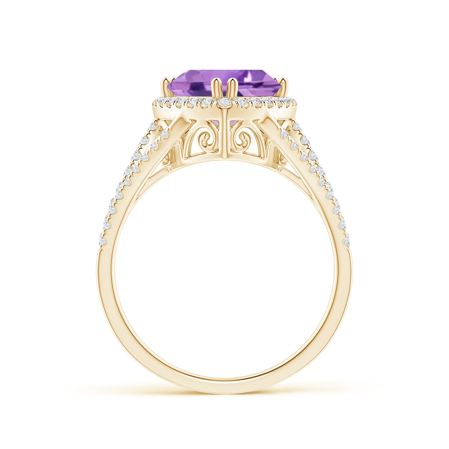 A - Amethyst / 2.64 CT / 14 KT Yellow Gold