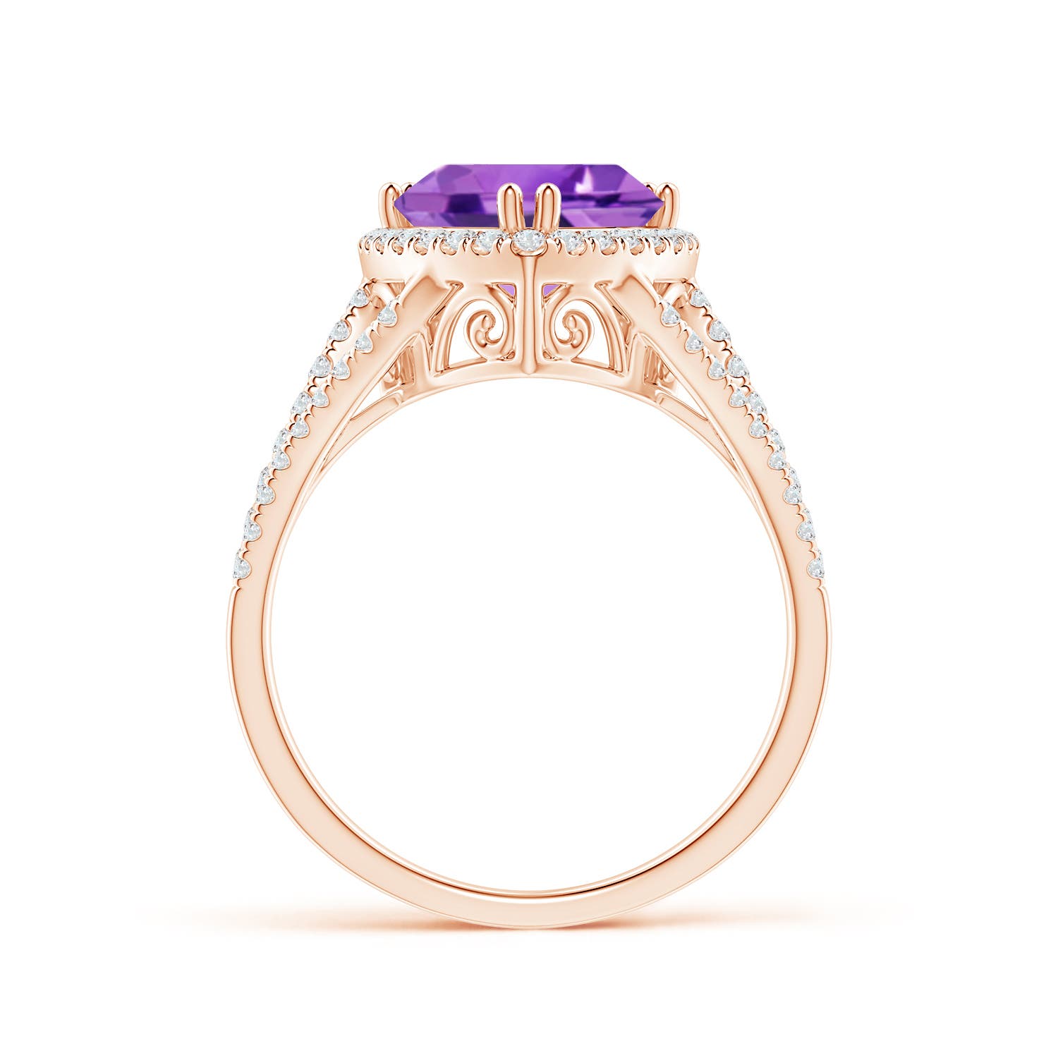 AA - Amethyst / 2.64 CT / 14 KT Rose Gold