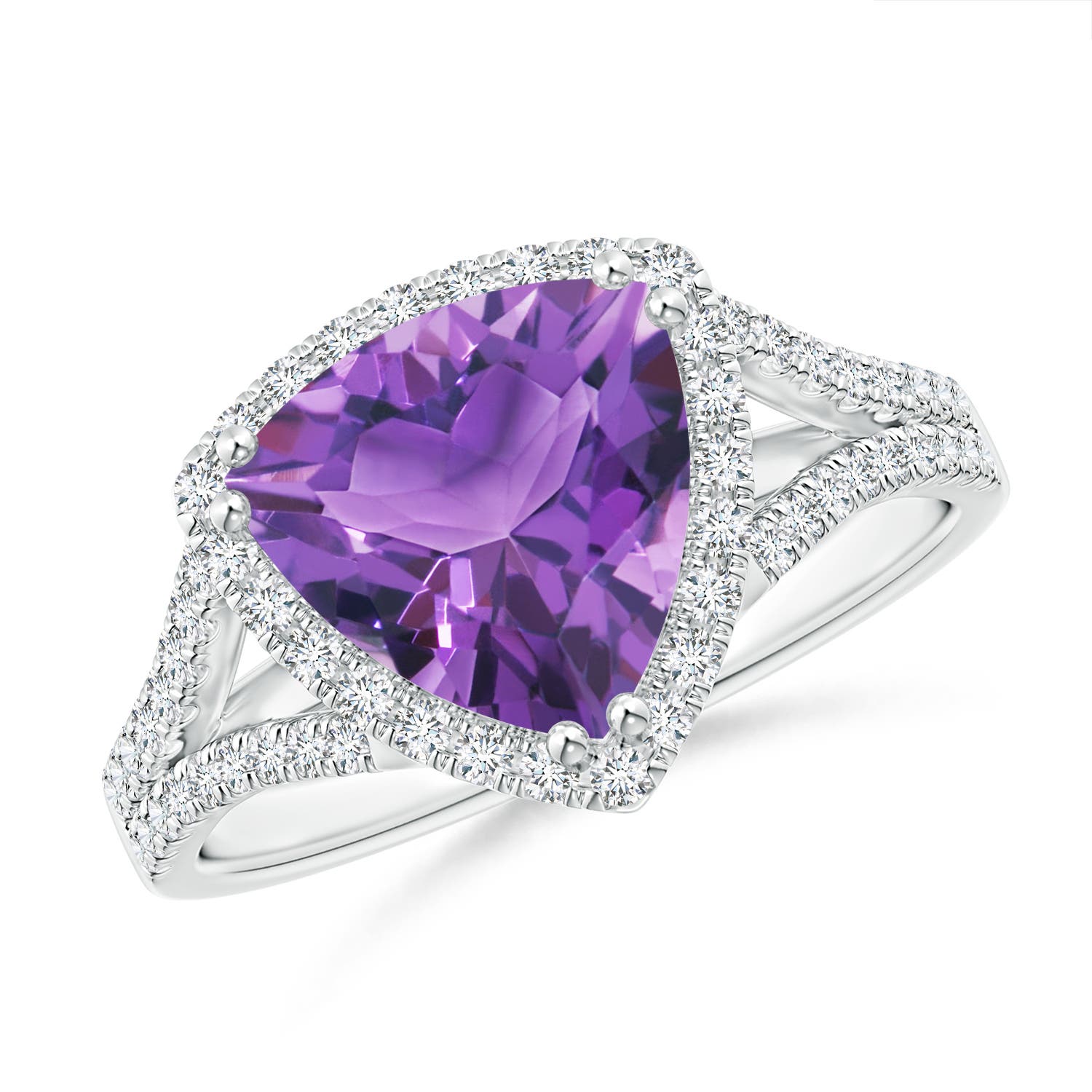 AA - Amethyst / 2.64 CT / 14 KT White Gold