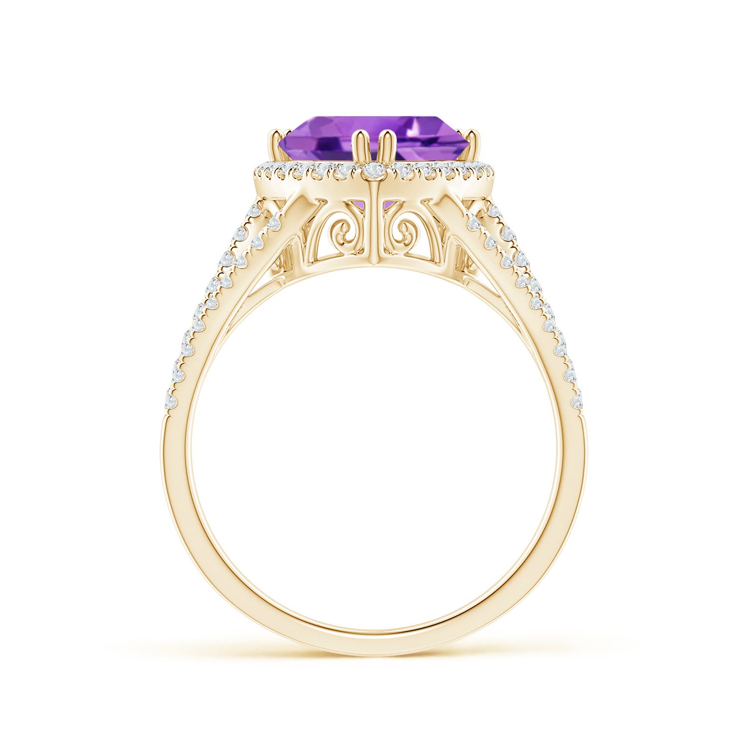 AA - Amethyst / 2.64 CT / 14 KT Yellow Gold