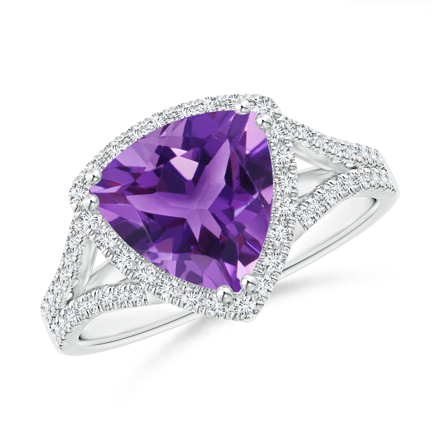 AAA - Amethyst / 2.64 CT / 14 KT White Gold