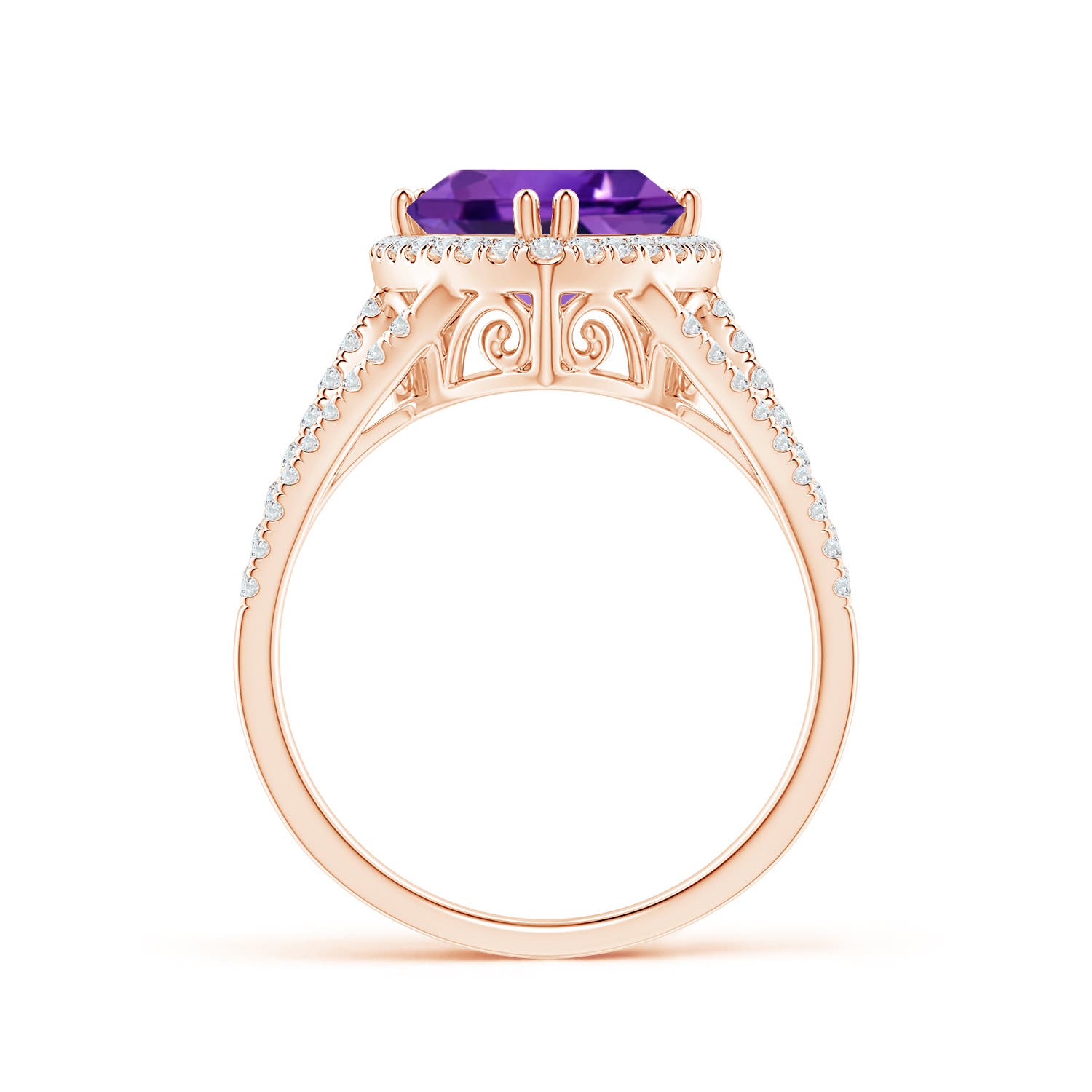 AAAA - Amethyst / 2.64 CT / 14 KT Rose Gold