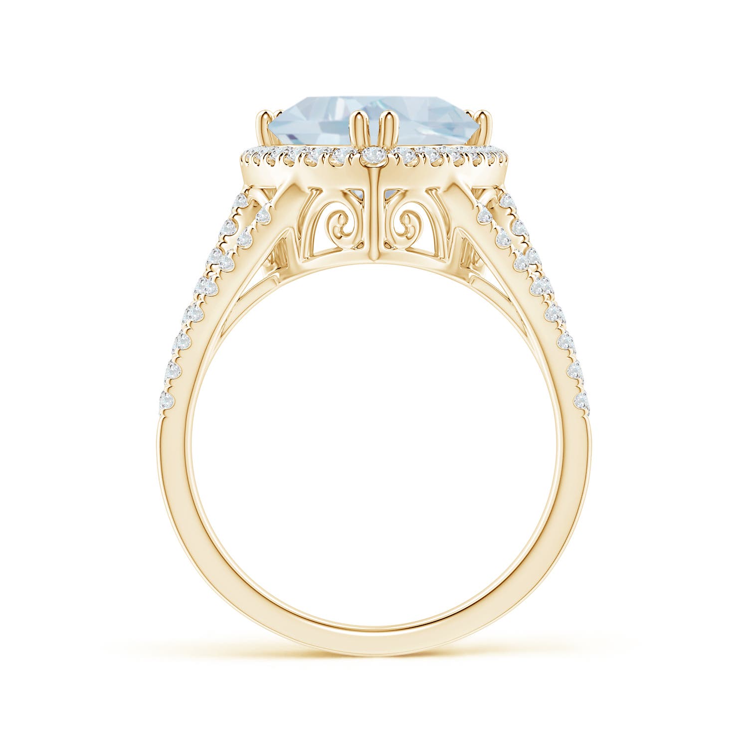 A - Aquamarine / 3.16 CT / 14 KT Yellow Gold