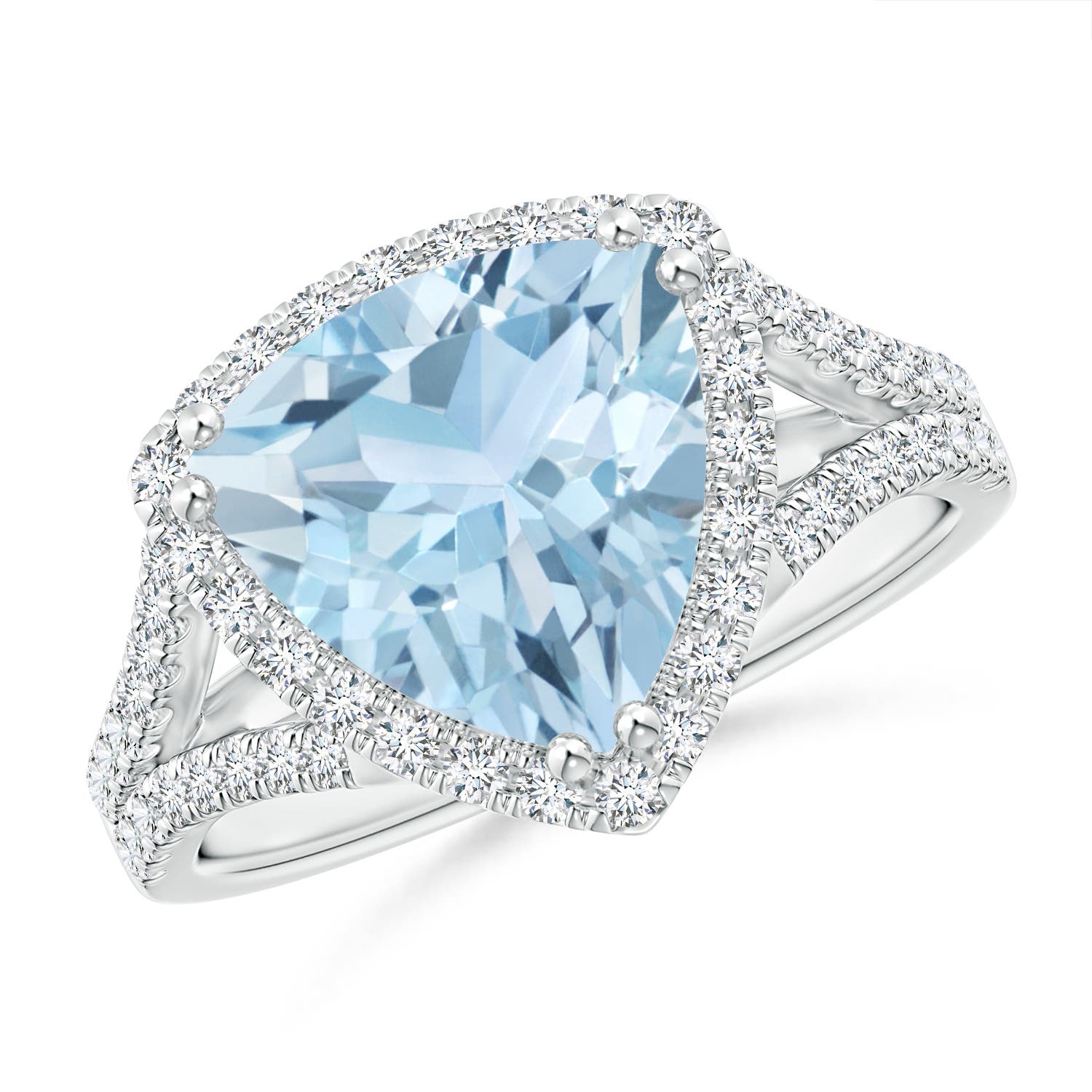 AA - Aquamarine / 3.16 CT / 14 KT White Gold