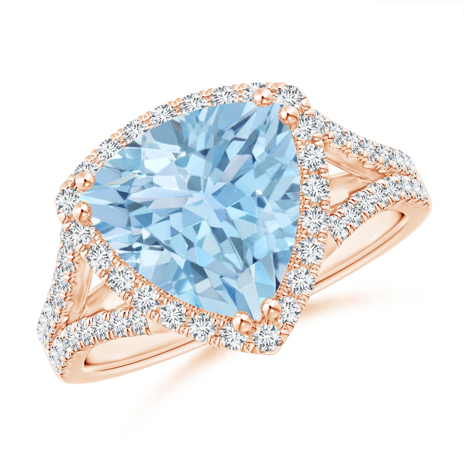 AAA - Aquamarine / 3.16 CT / 14 KT Rose Gold