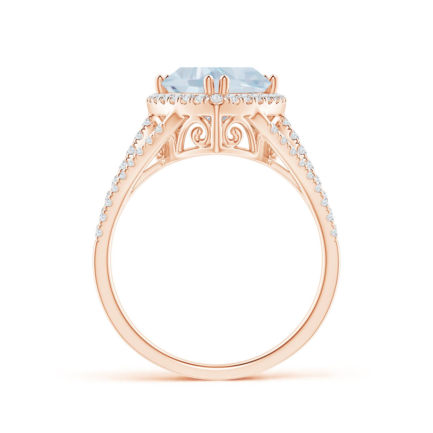 A - Aquamarine / 2.56 CT / 14 KT Rose Gold