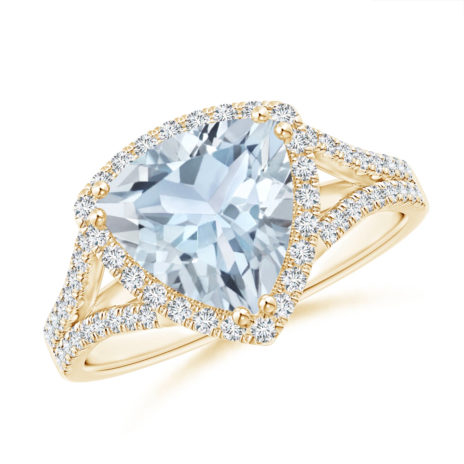 A - Aquamarine / 2.56 CT / 14 KT Yellow Gold