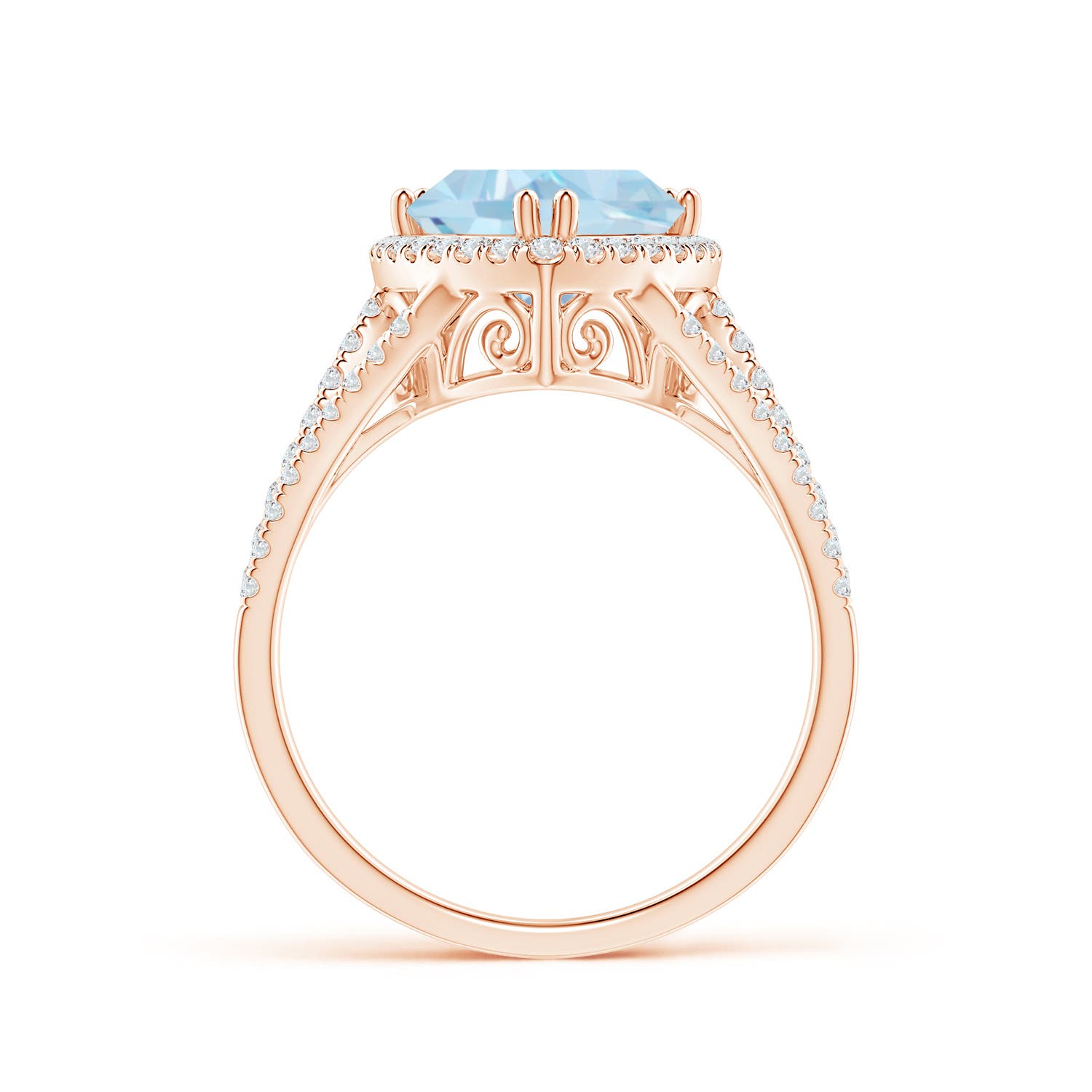 AA - Aquamarine / 2.56 CT / 14 KT Rose Gold