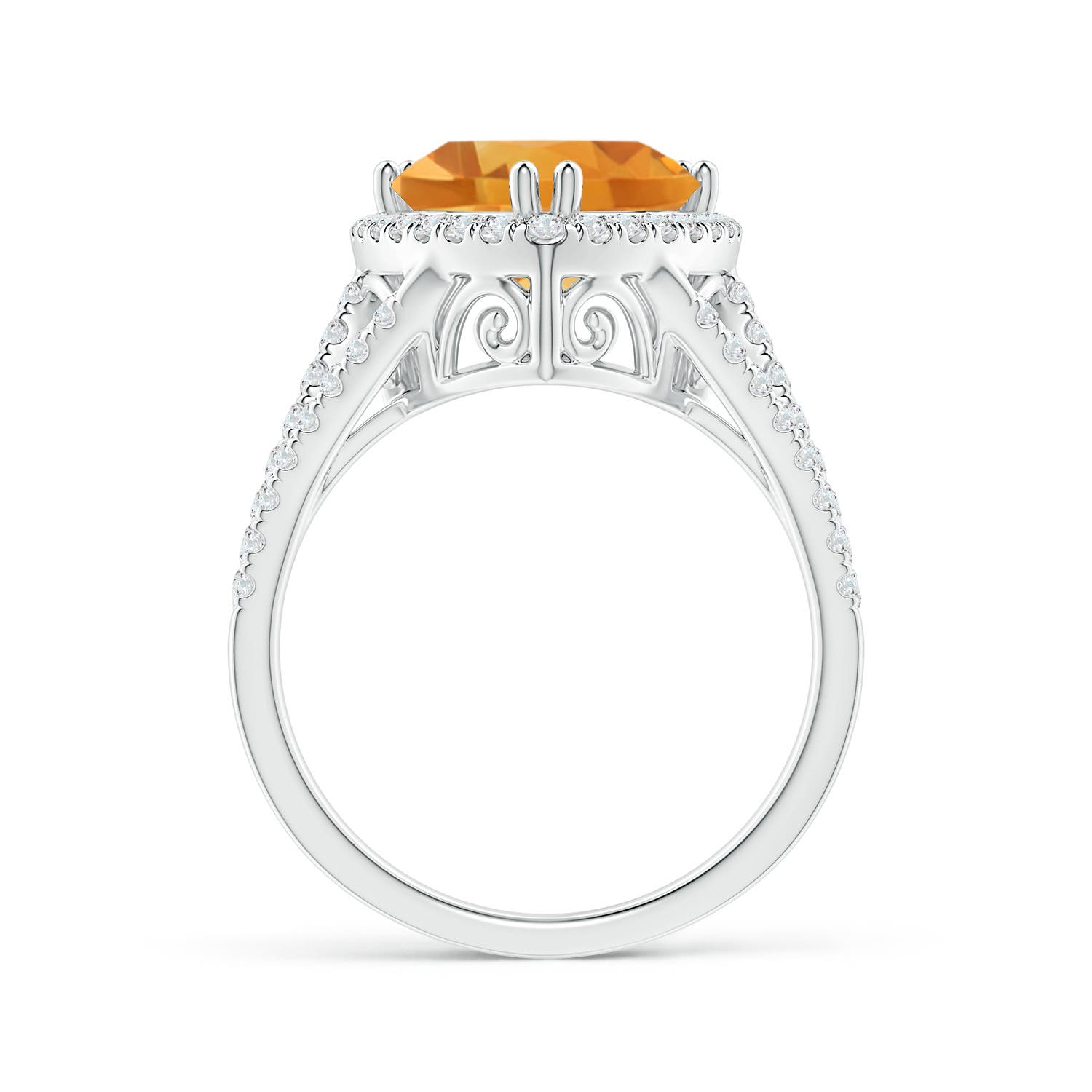 A - Citrine / 3.16 CT / 14 KT White Gold