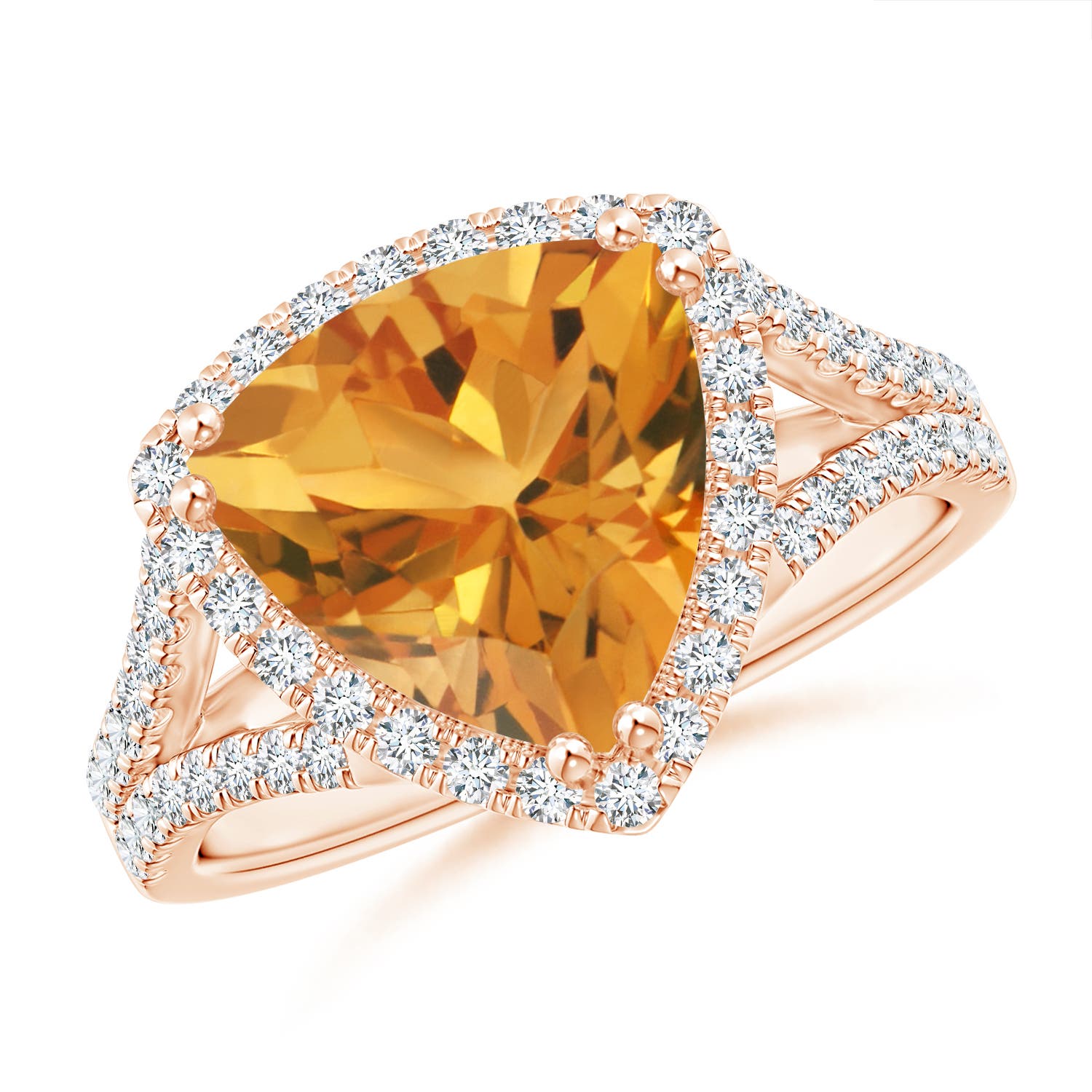 AA - Citrine / 3.16 CT / 14 KT Rose Gold