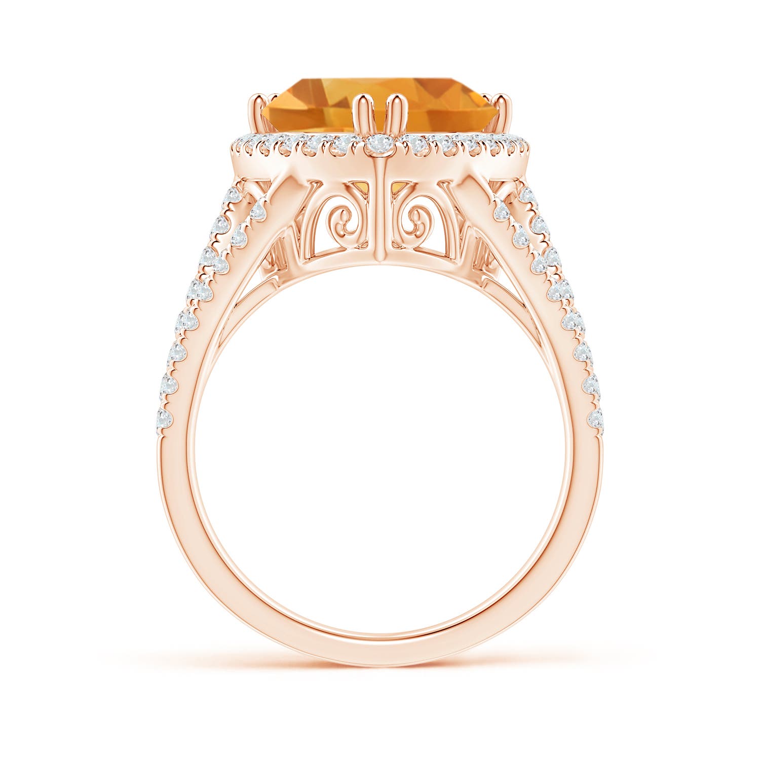 A - Citrine / 4.47 CT / 14 KT Rose Gold