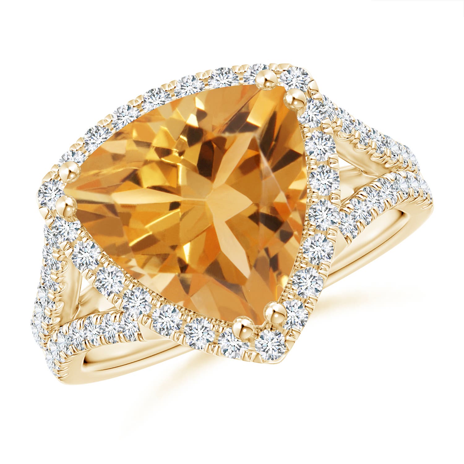 A - Citrine / 4.47 CT / 14 KT Yellow Gold