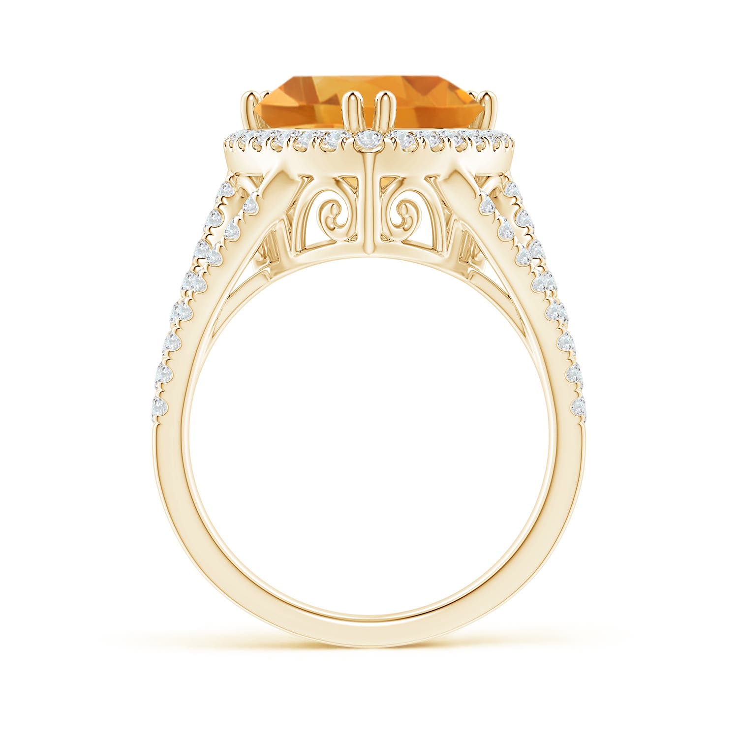 A - Citrine / 4.47 CT / 14 KT Yellow Gold