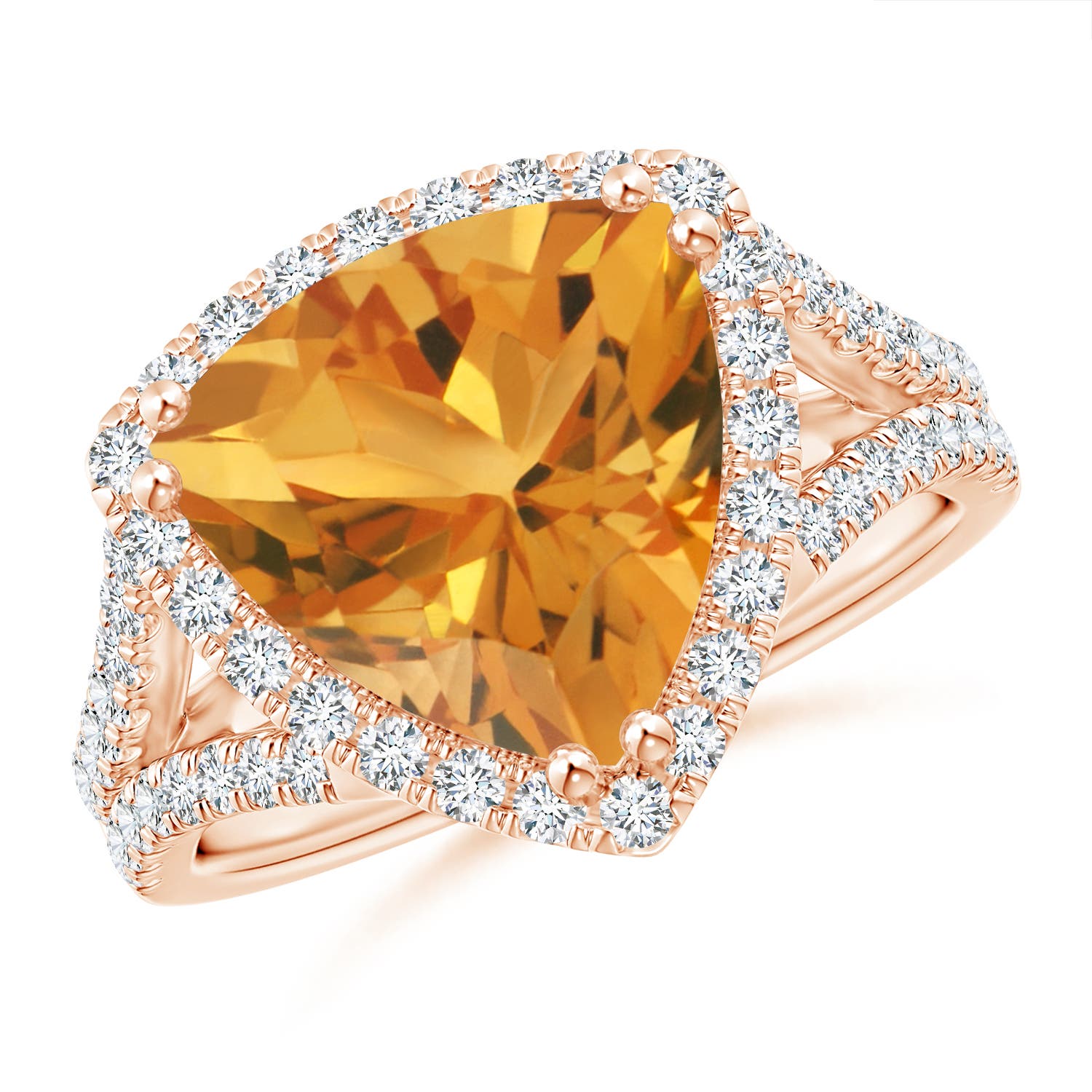 AA - Citrine / 4.47 CT / 14 KT Rose Gold