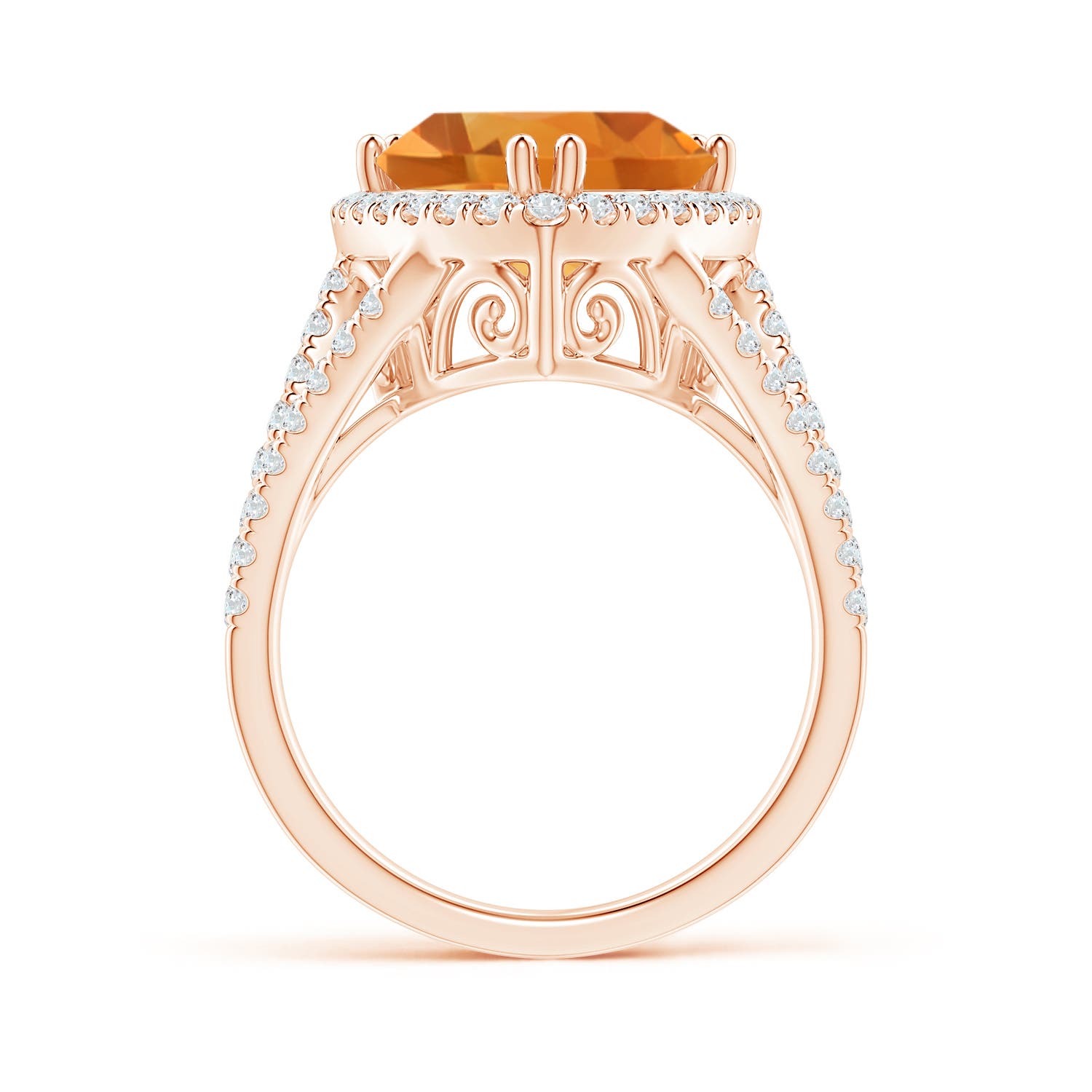 AA - Citrine / 4.47 CT / 14 KT Rose Gold