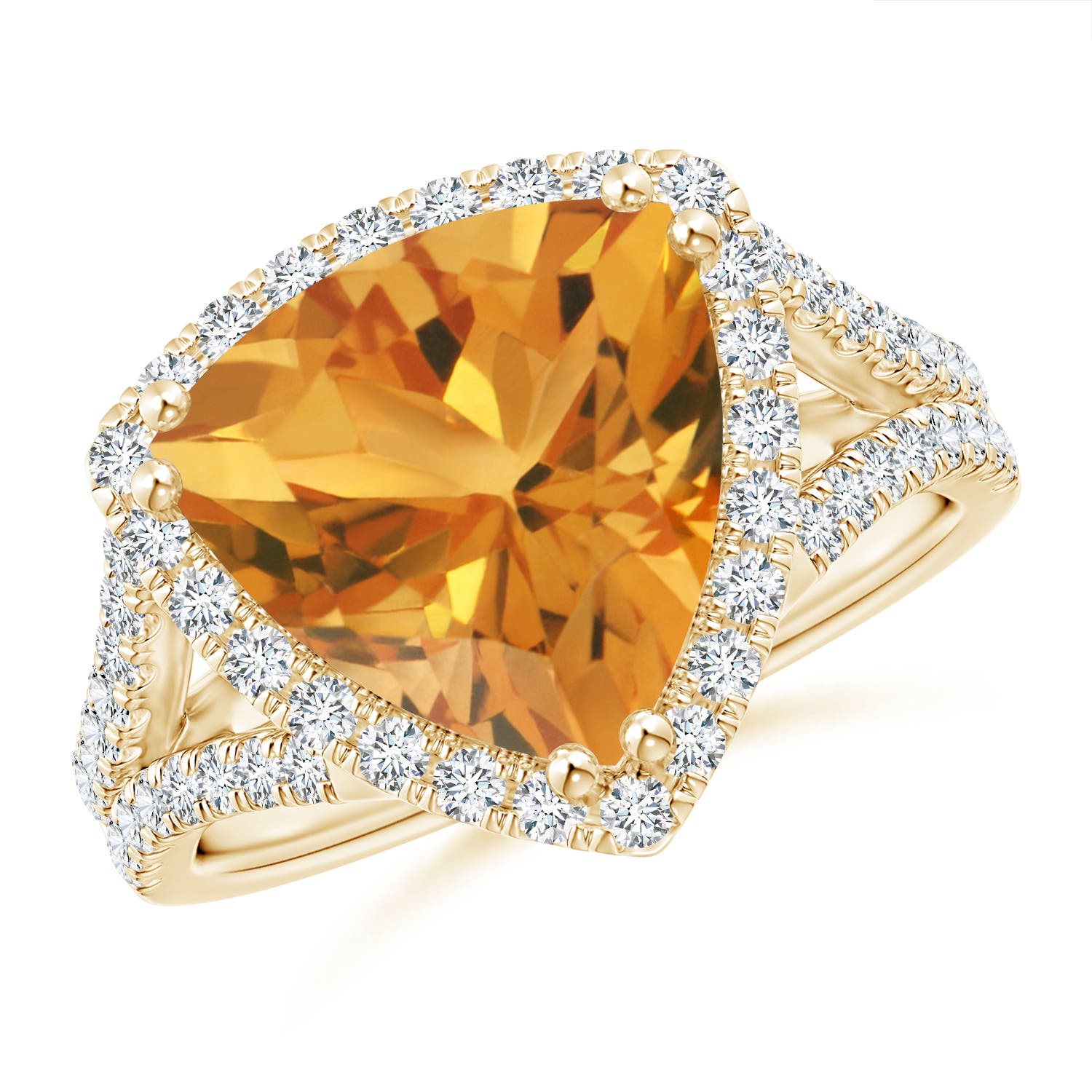 AA - Citrine / 4.47 CT / 14 KT Yellow Gold