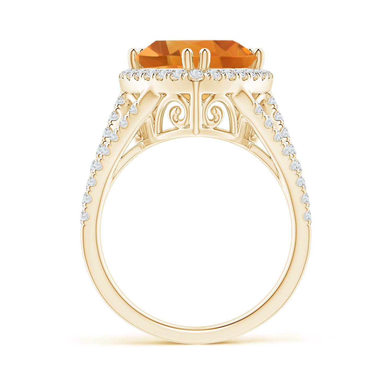 AA - Citrine / 4.47 CT / 14 KT Yellow Gold