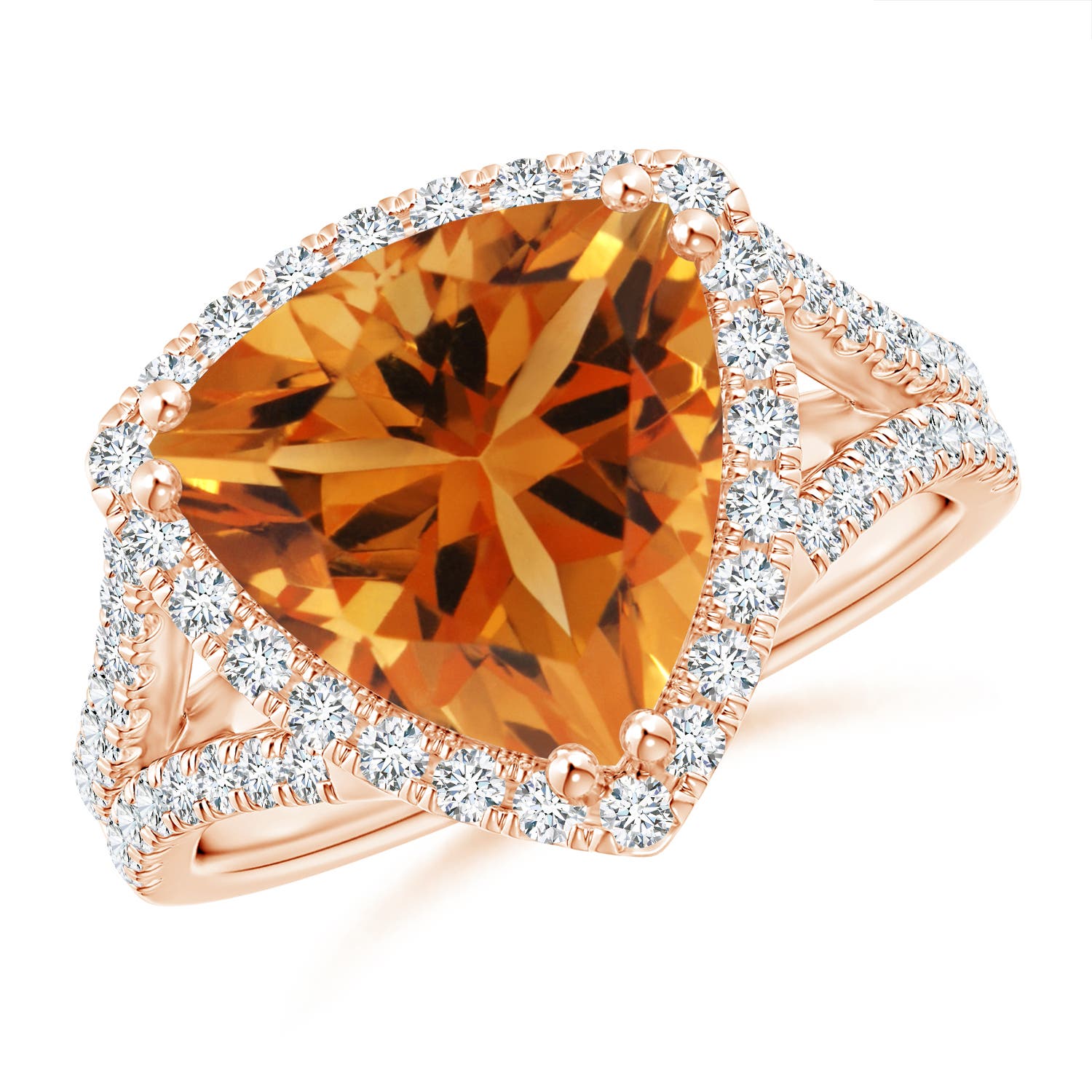 AAA - Citrine / 4.47 CT / 14 KT Rose Gold