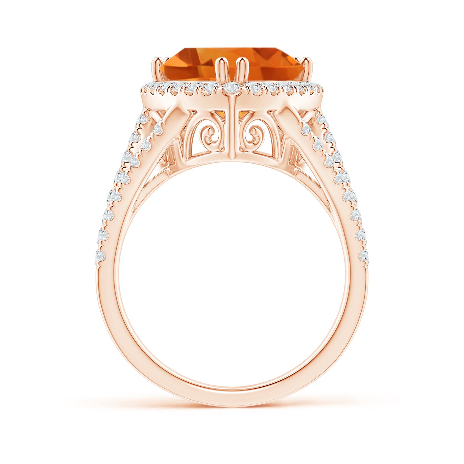 AAA - Citrine / 4.47 CT / 14 KT Rose Gold