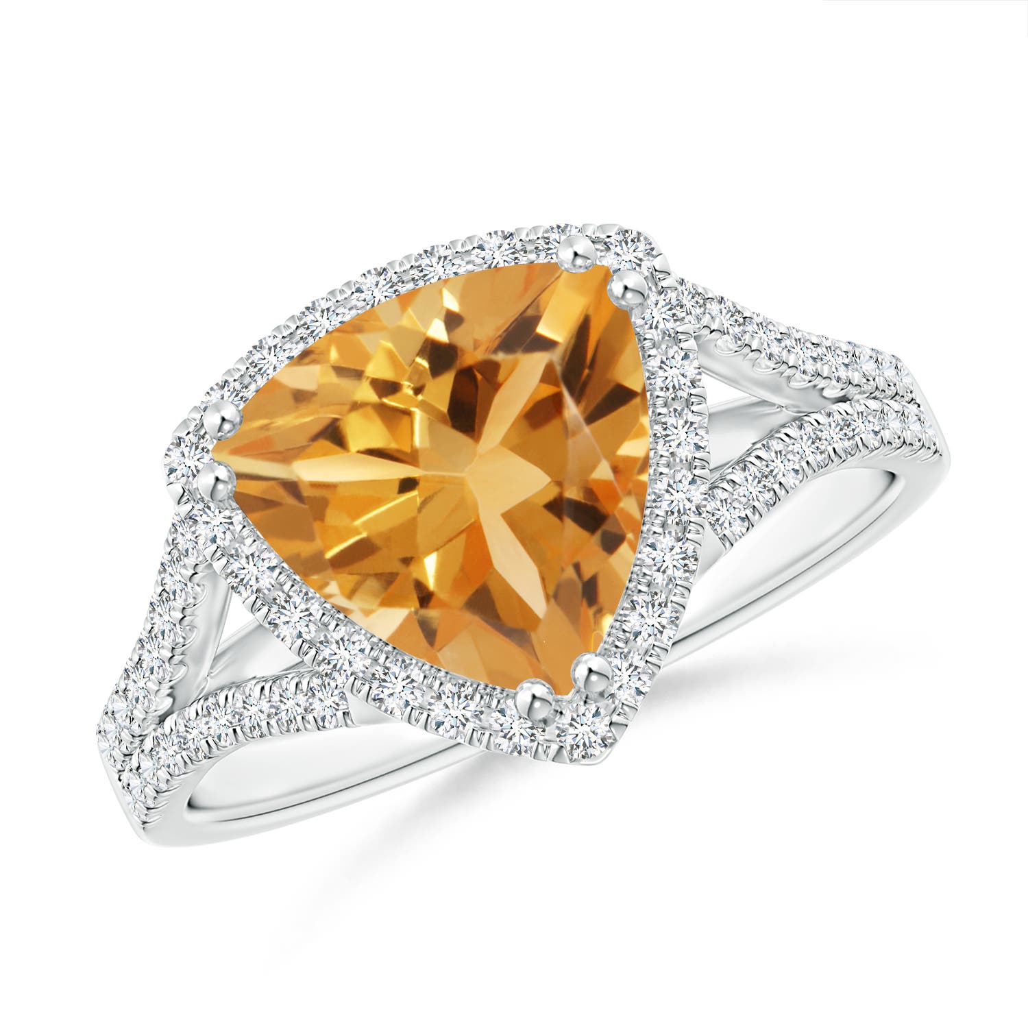 A - Citrine / 2.64 CT / 14 KT White Gold