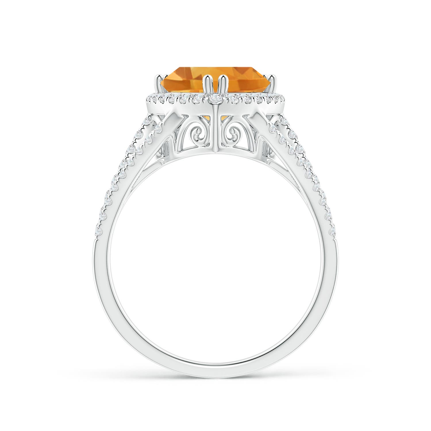 A - Citrine / 2.64 CT / 14 KT White Gold