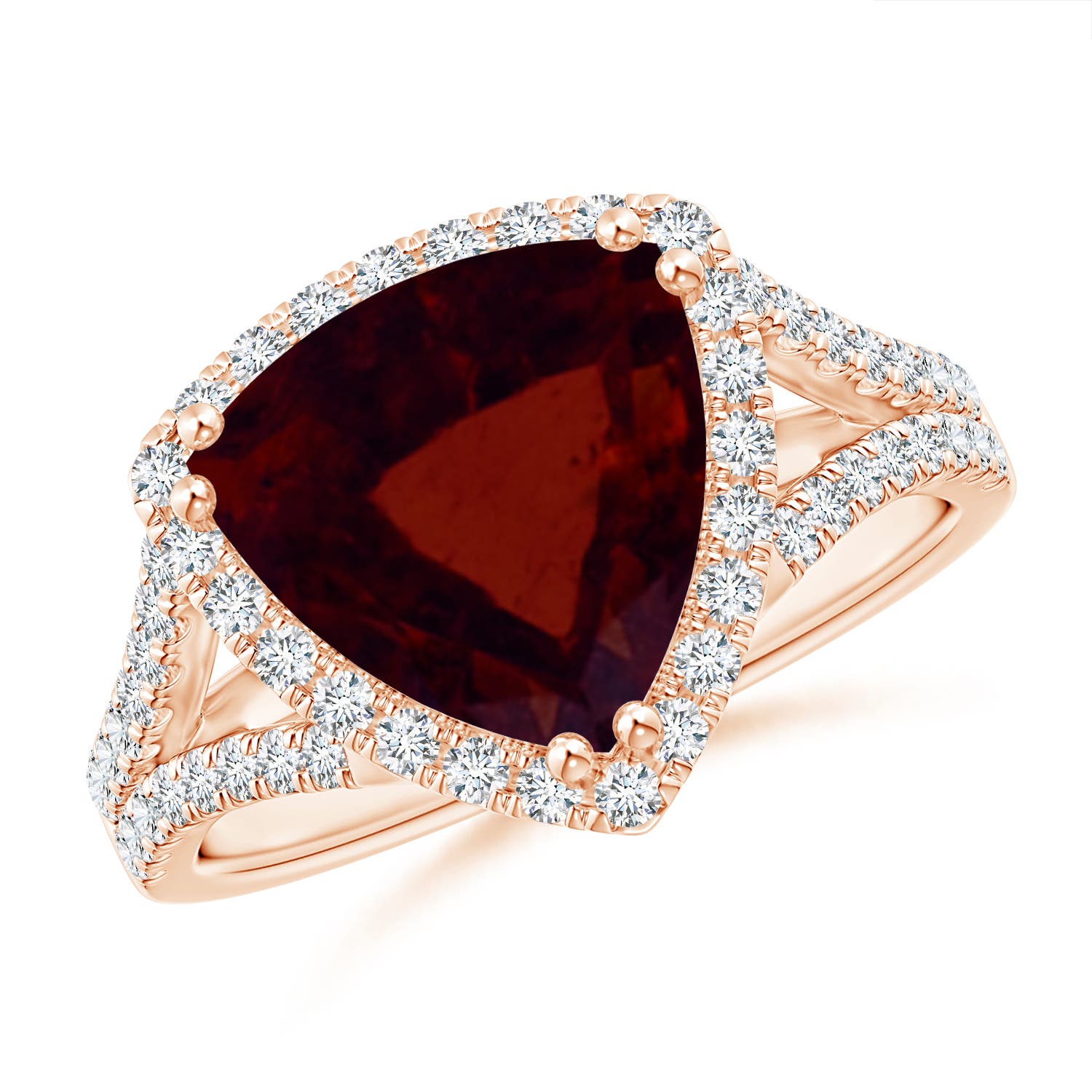 A - Garnet / 3.56 CT / 14 KT Rose Gold