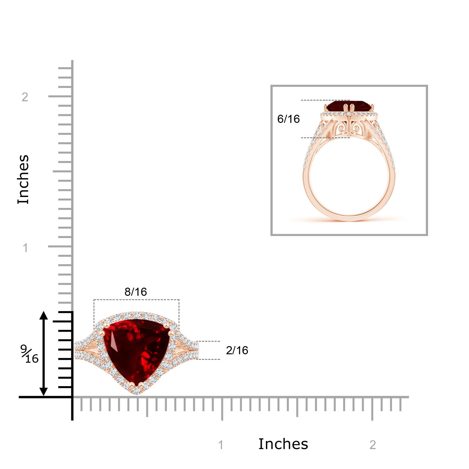 AAA - Garnet / 3.56 CT / 14 KT Rose Gold