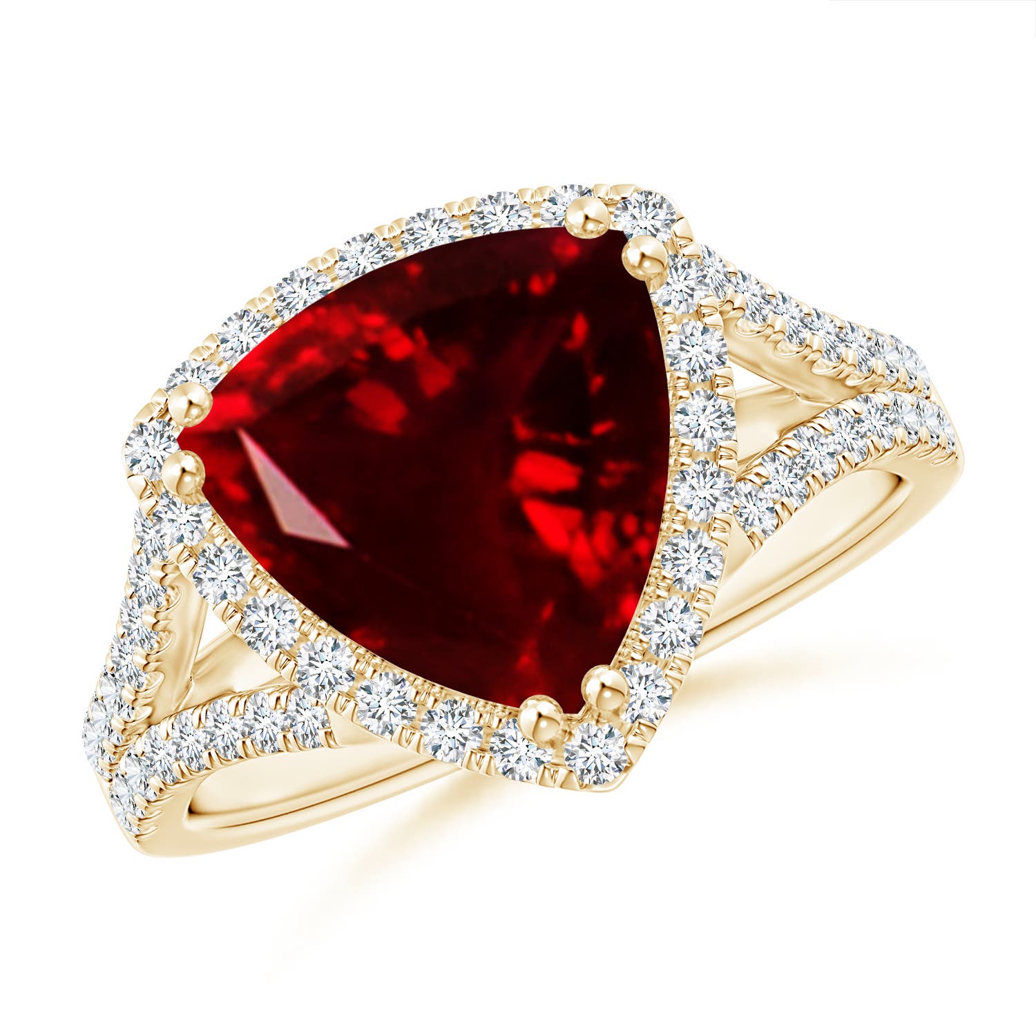 AAA - Garnet / 3.56 CT / 14 KT Yellow Gold