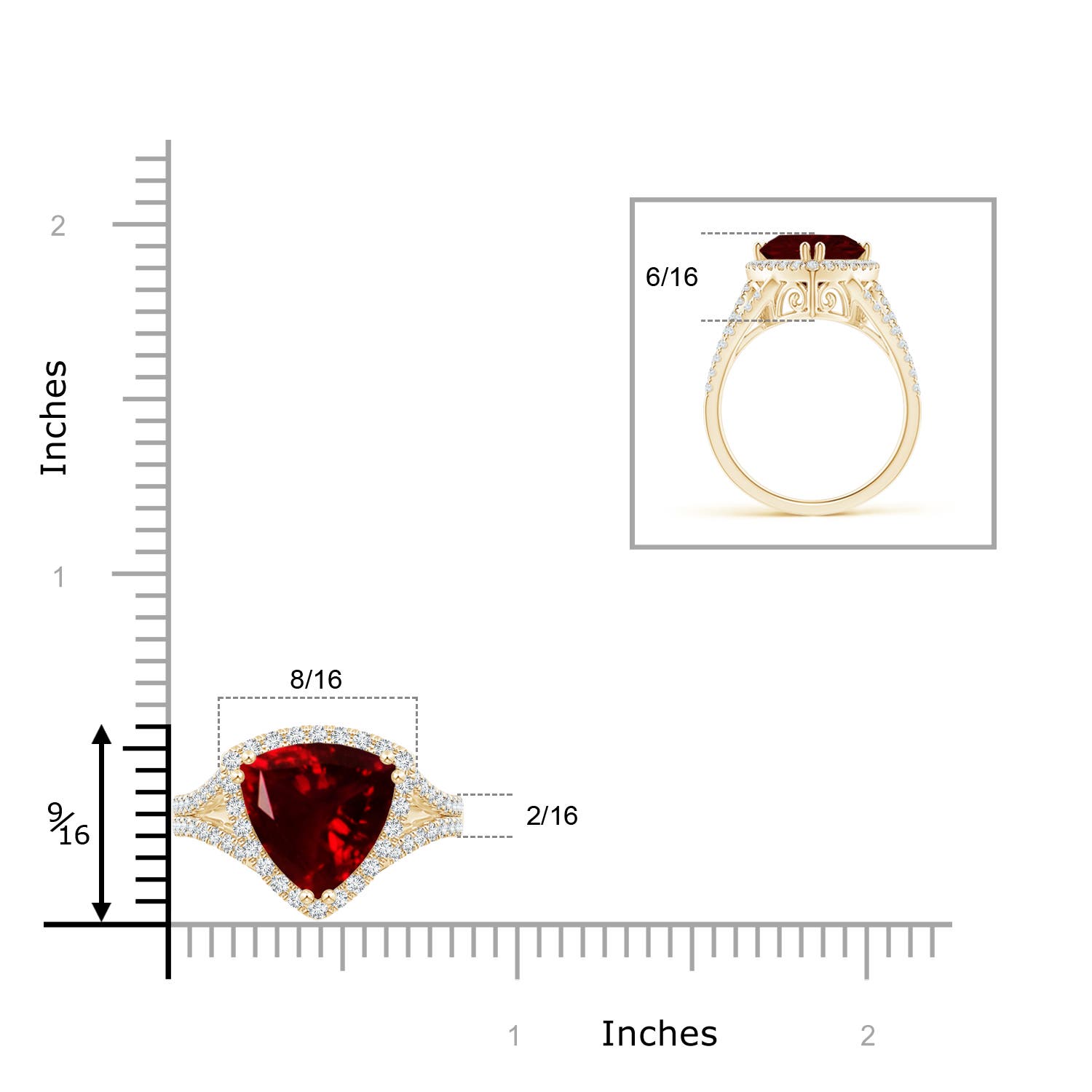 AAA - Garnet / 3.56 CT / 14 KT Yellow Gold