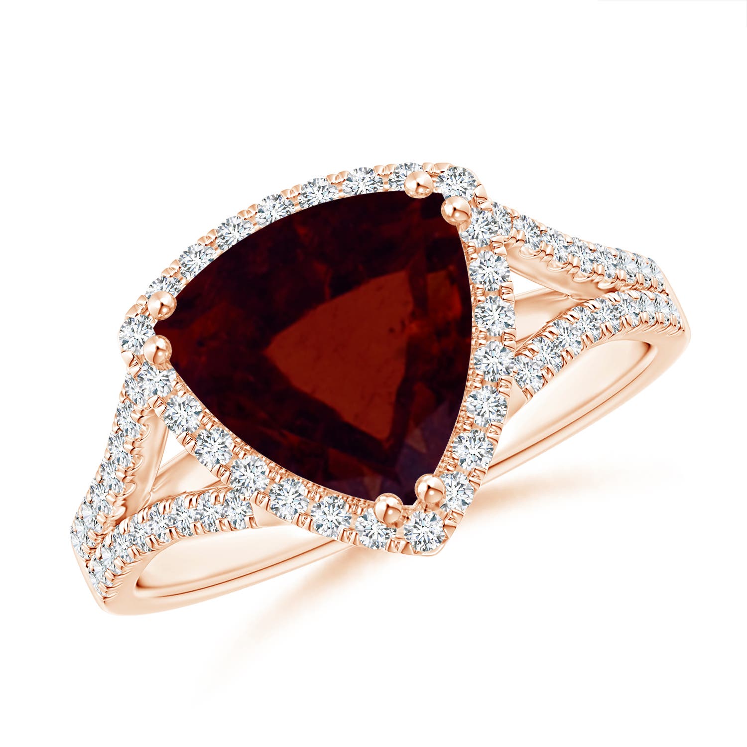 A - Garnet / 3.16 CT / 14 KT Rose Gold