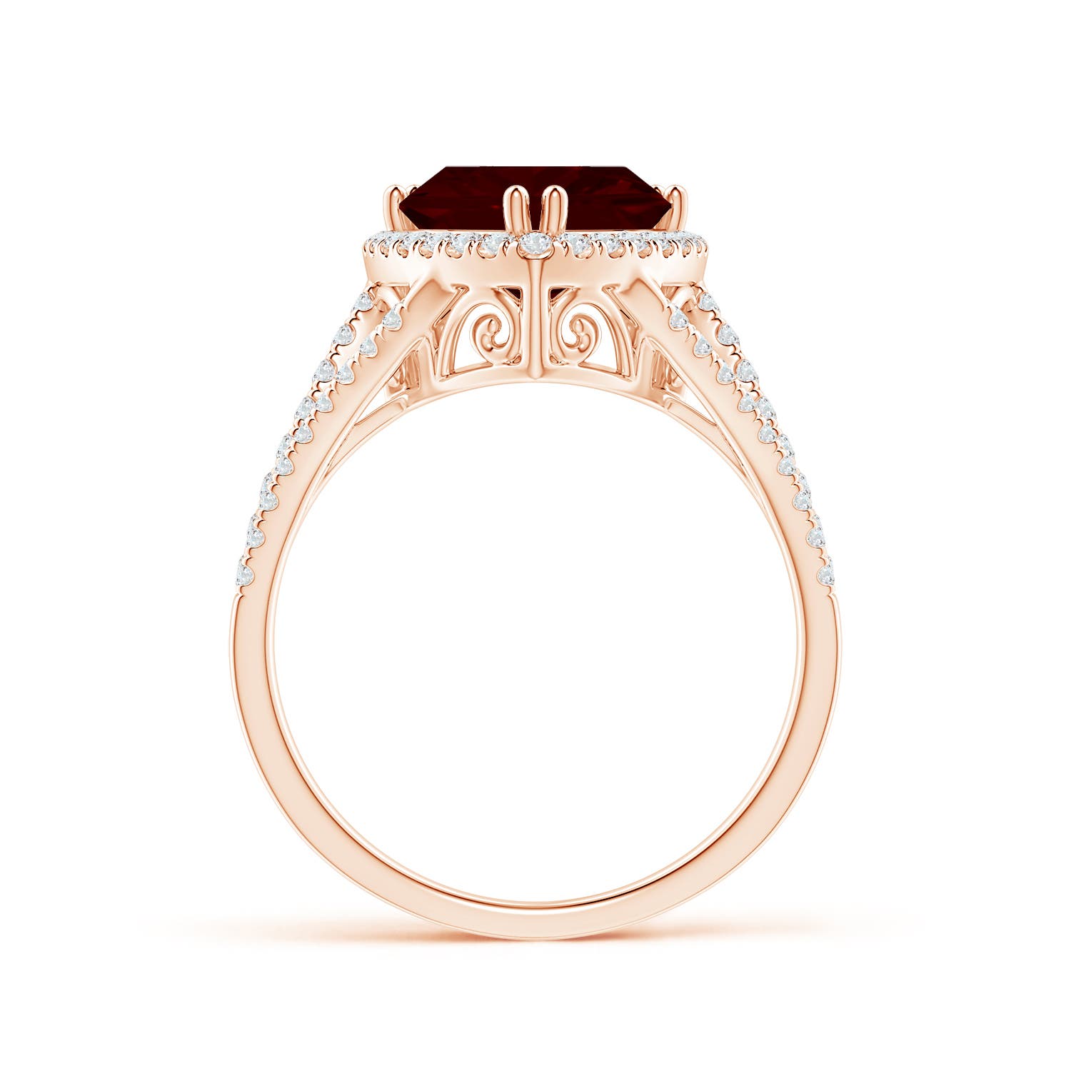 AA - Garnet / 3.16 CT / 14 KT Rose Gold