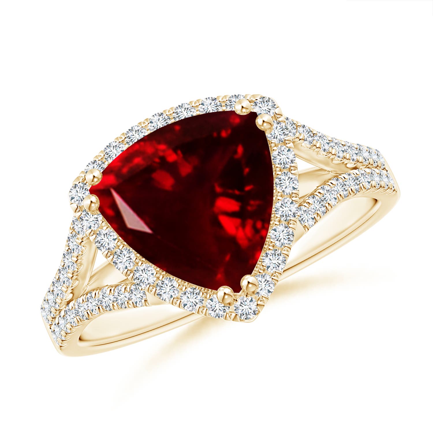 AAA - Garnet / 3.16 CT / 14 KT Yellow Gold