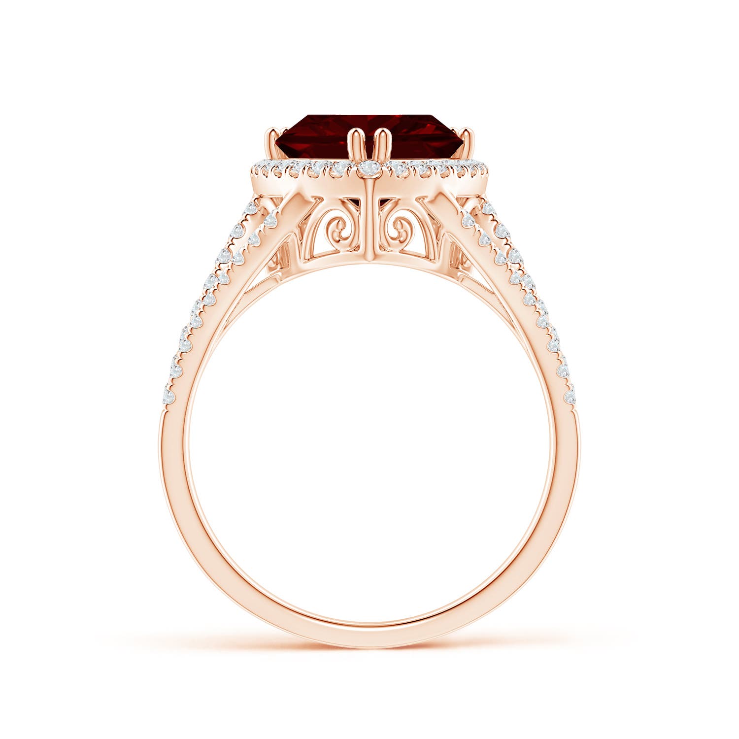 AAAA - Garnet / 3.16 CT / 14 KT Rose Gold