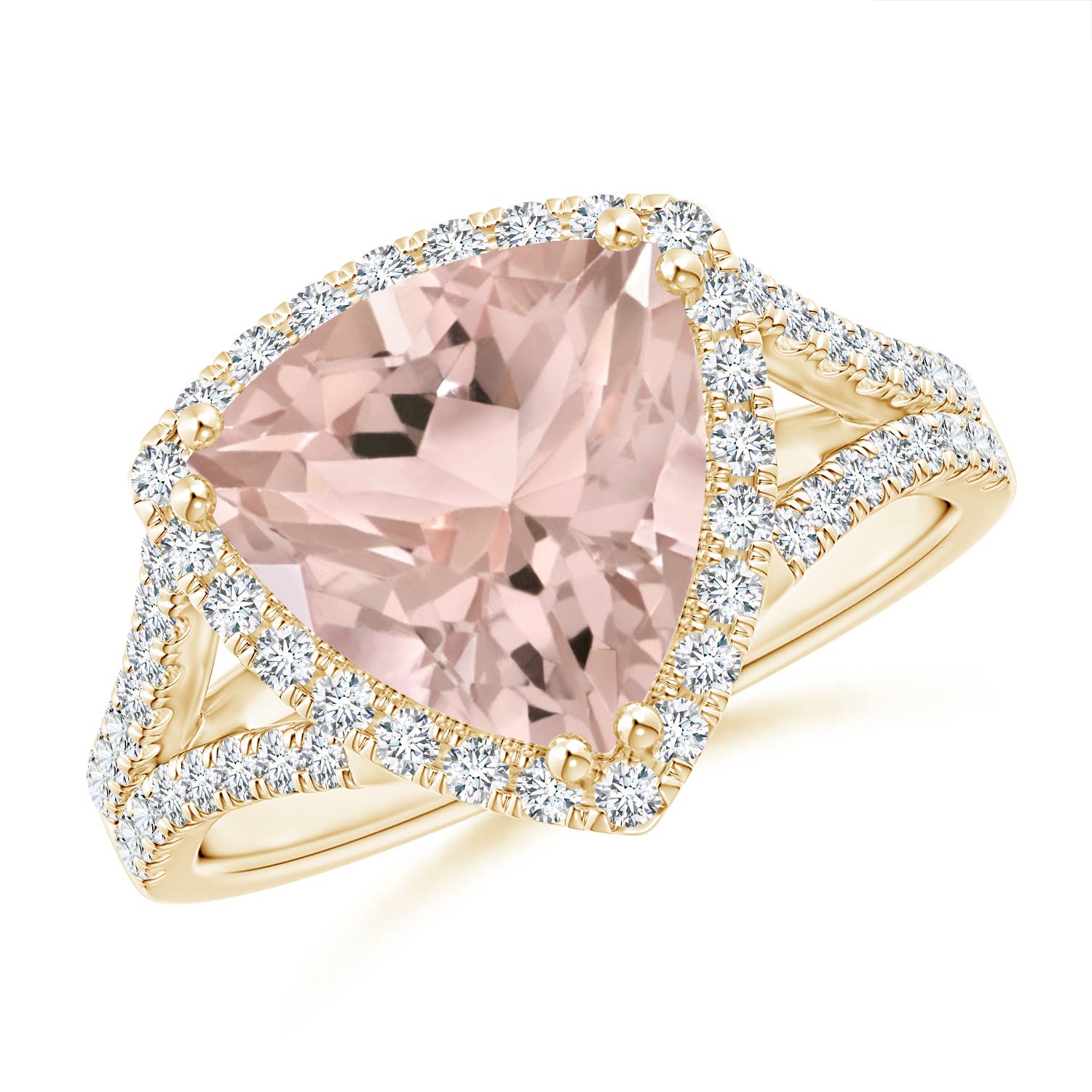 A - Morganite / 3.06 CT / 14 KT Yellow Gold