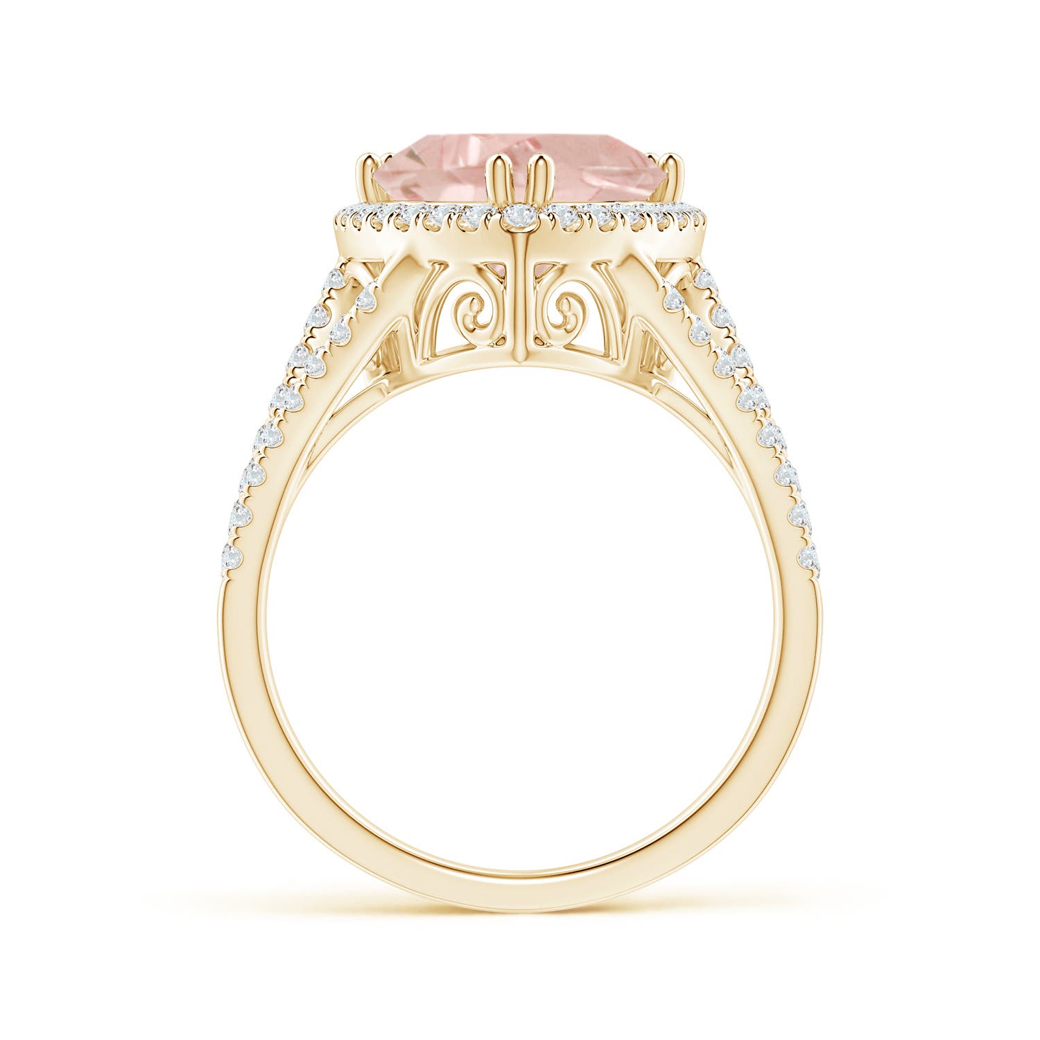 A - Morganite / 3.06 CT / 14 KT Yellow Gold