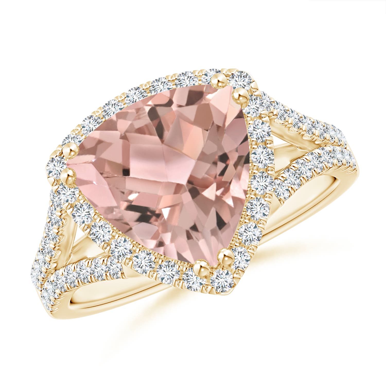 AAA - Morganite / 3.06 CT / 14 KT Yellow Gold