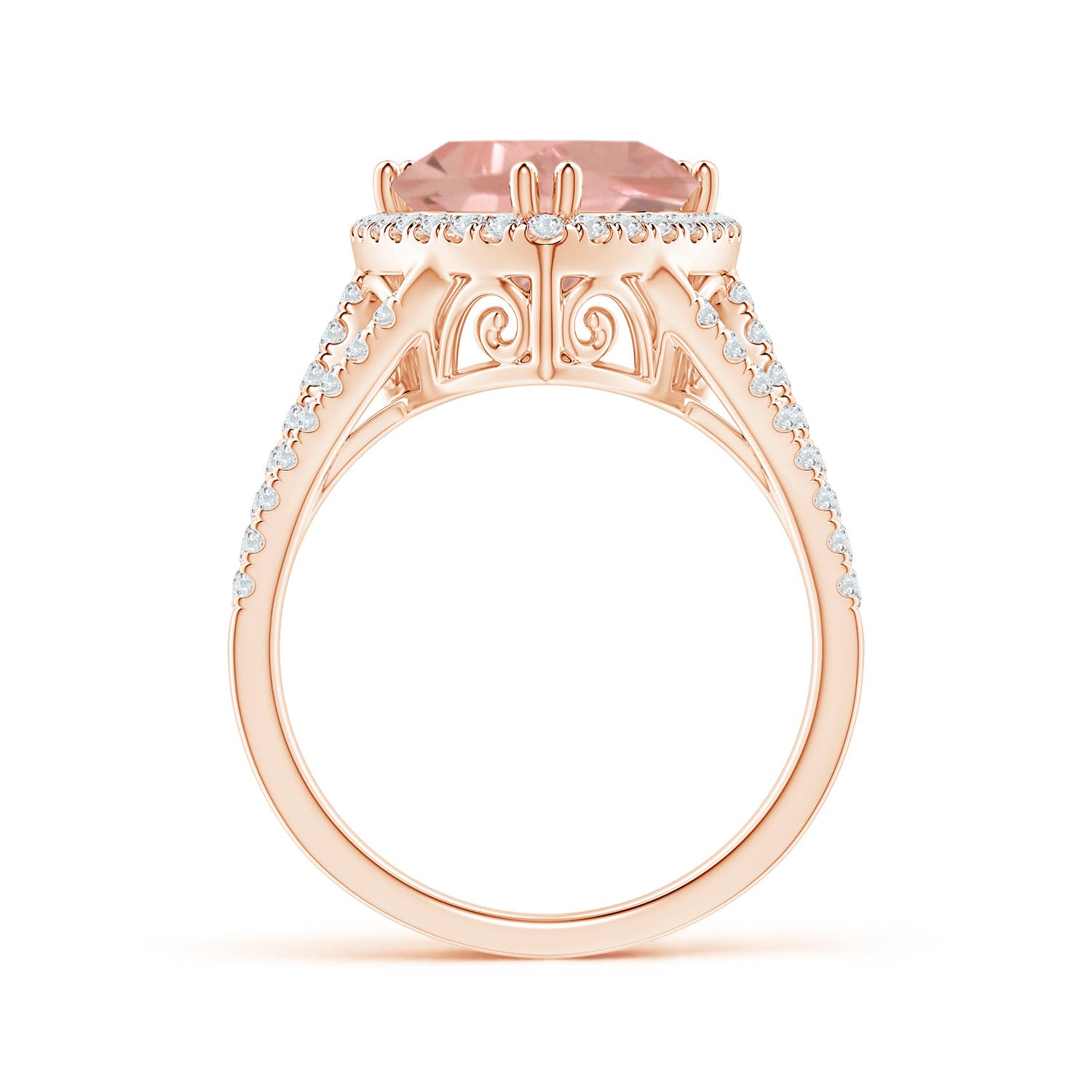 AAAA - Morganite / 3.06 CT / 14 KT Rose Gold