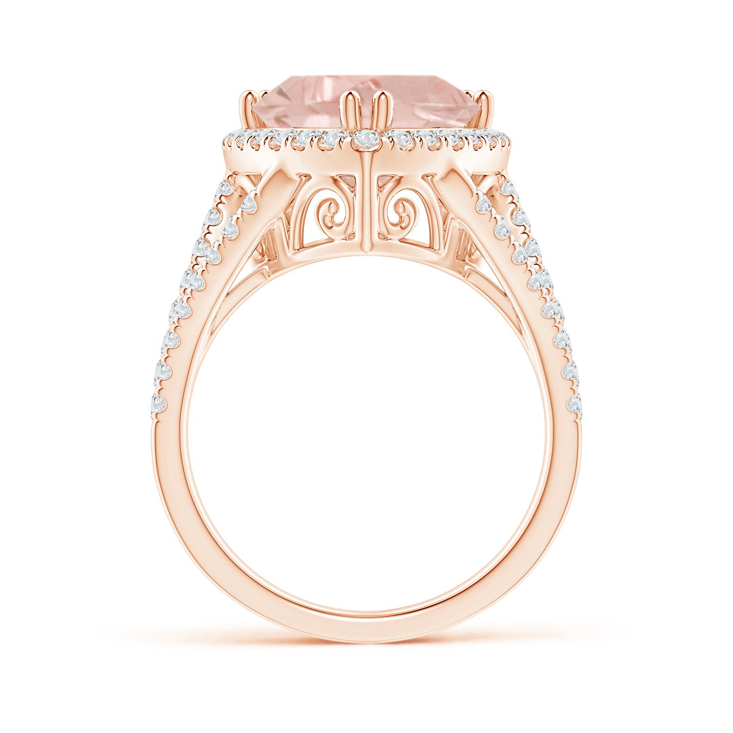 A - Morganite / 3.47 CT / 14 KT Rose Gold