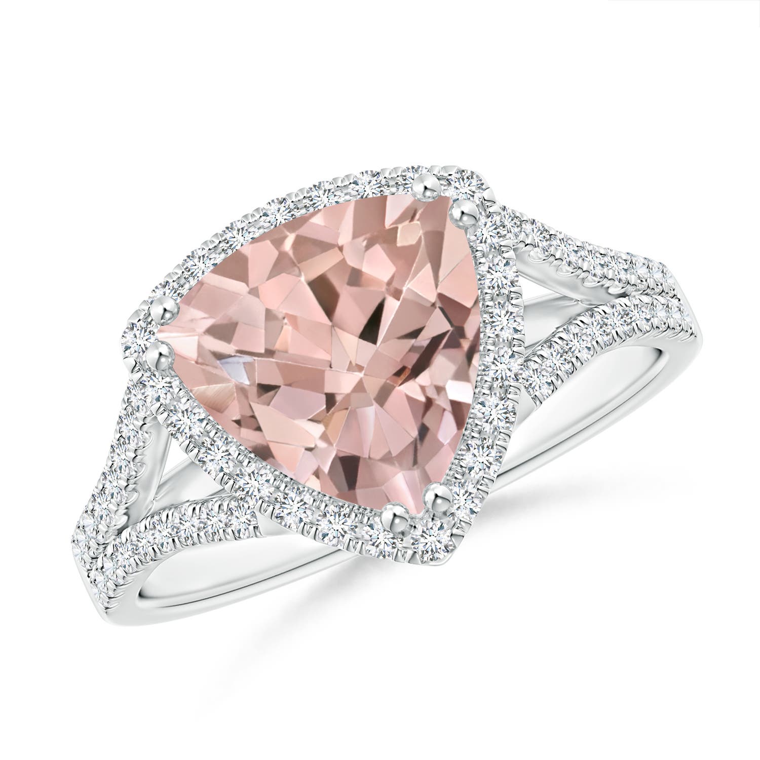 AA - Morganite / 2.36 CT / 14 KT White Gold