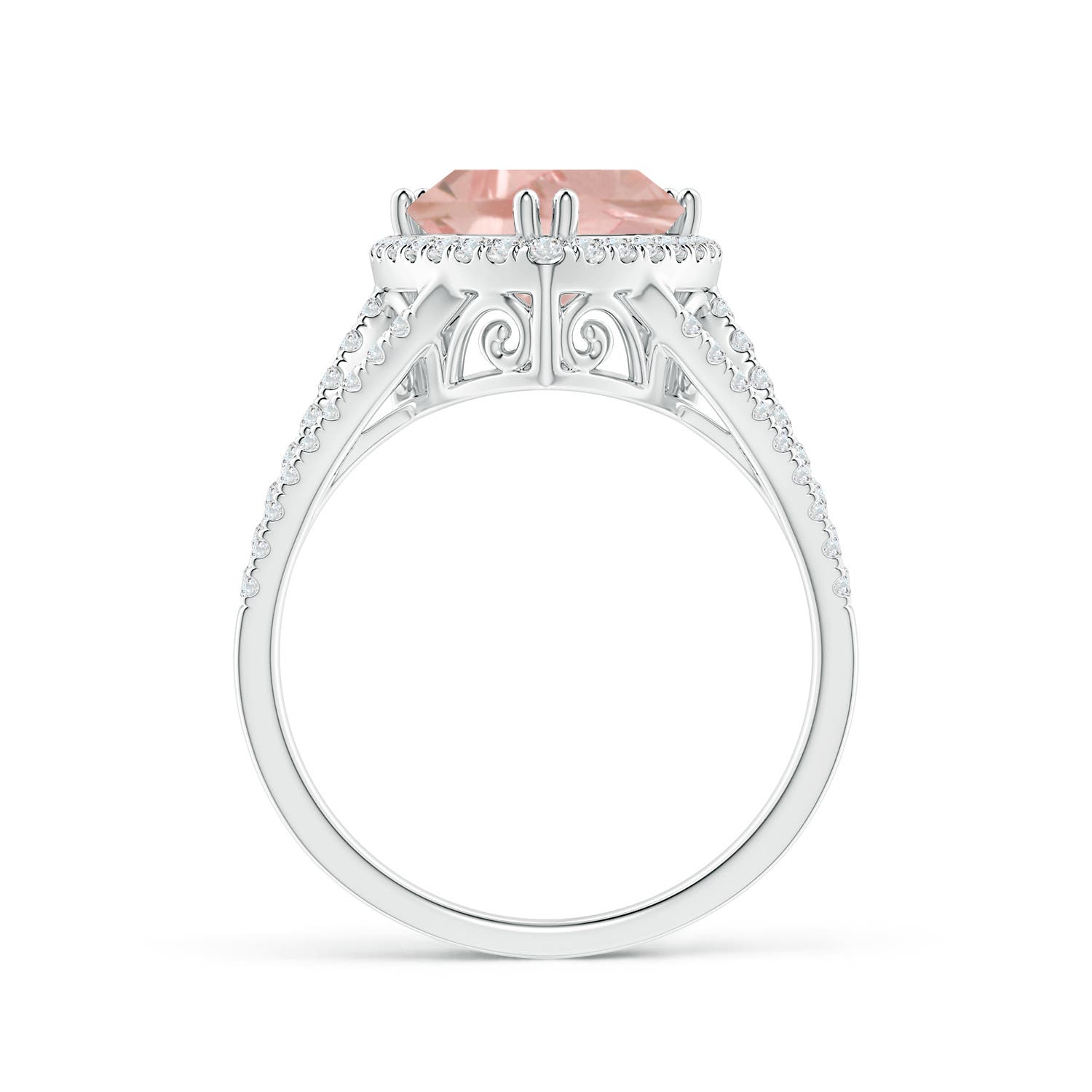 AA - Morganite / 2.36 CT / 14 KT White Gold