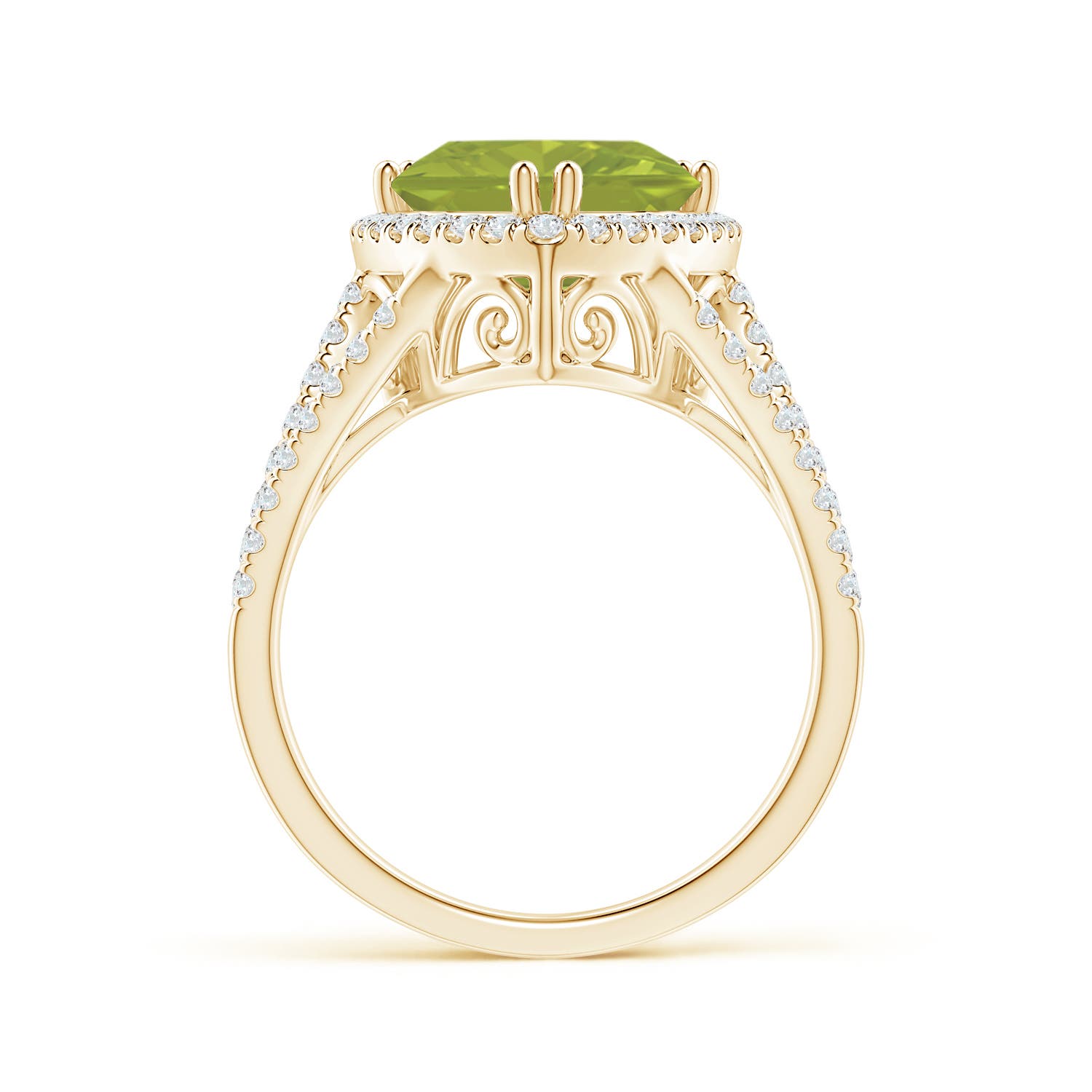 AA - Peridot / 3.36 CT / 14 KT Yellow Gold